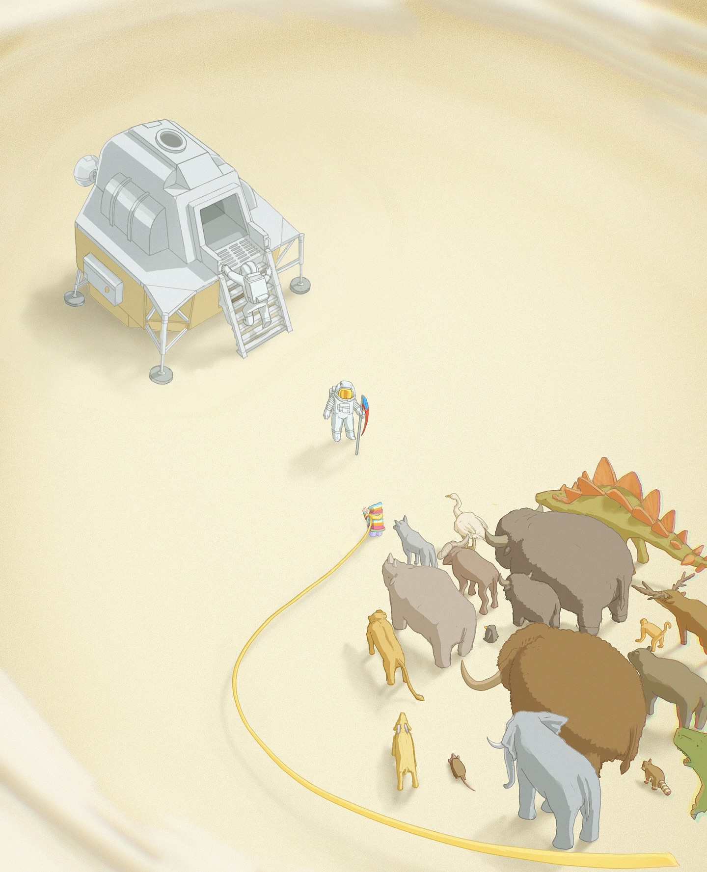 "We Are Home"
They came to discover and conquer a new world, but found they had arrived in someone else's home.
*A handmade illustration inspired by those who beyond loving and respecting all life- like conservationists and shelters- are dedicated to giving animals a safe place, a home where they can be free from fear of cruelty in the name of sport or business.