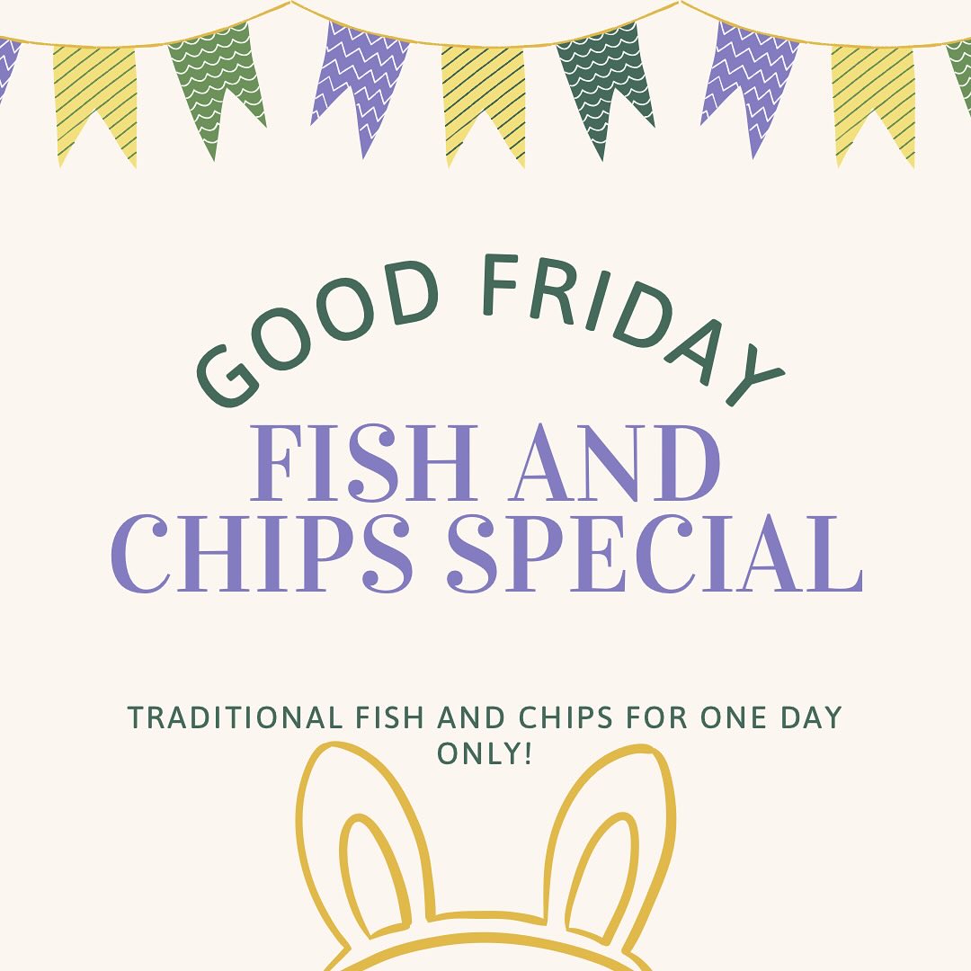 Enjoy traditional fish and chips this Good Friday at 107! 🐟
For one day only, we are serving up fresh lightly battered haddock served with shoe-string fries, mushy peas and tartar sauce ☀️
Enjoy as part of our 2 or 3 course set menu!
*Fish and chips special is only available on Friday the 18th of April, while stock lasts