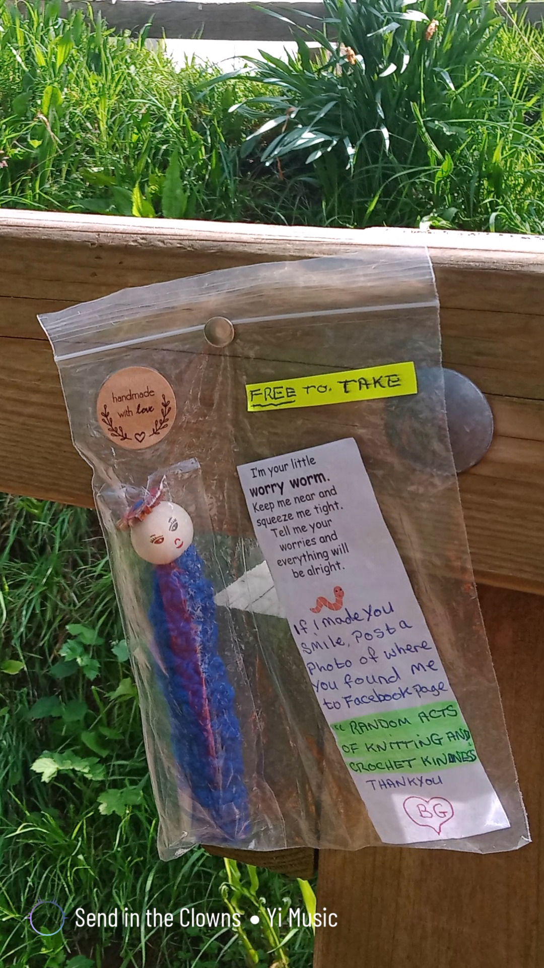 While walking along Poets Walk in Clevedon, I found something small but incredibly powerful. A little knitted ‘worry worm’, resting quietly with a message of hope for anyone who needed it.🐛💛
It read: “Free to take, I’m your little worry worm. Keep me near and squeeze me tight. Tell me your worries and everything will be alright…”
I was moved by the intention. Someone made this and left it here, knowing that it might find someone who needed it.
If you've ever been in a very dark place (like I have), you’ll know how much even the smallest sign of kindness can mean.
This is your reminder: kindness matters. You matter.
#WorryWorm #RandomActsOfKindness #MentalHealthAwareness #PoetsWalk #Clevedon #YarnKindness #YouAreNotAlone