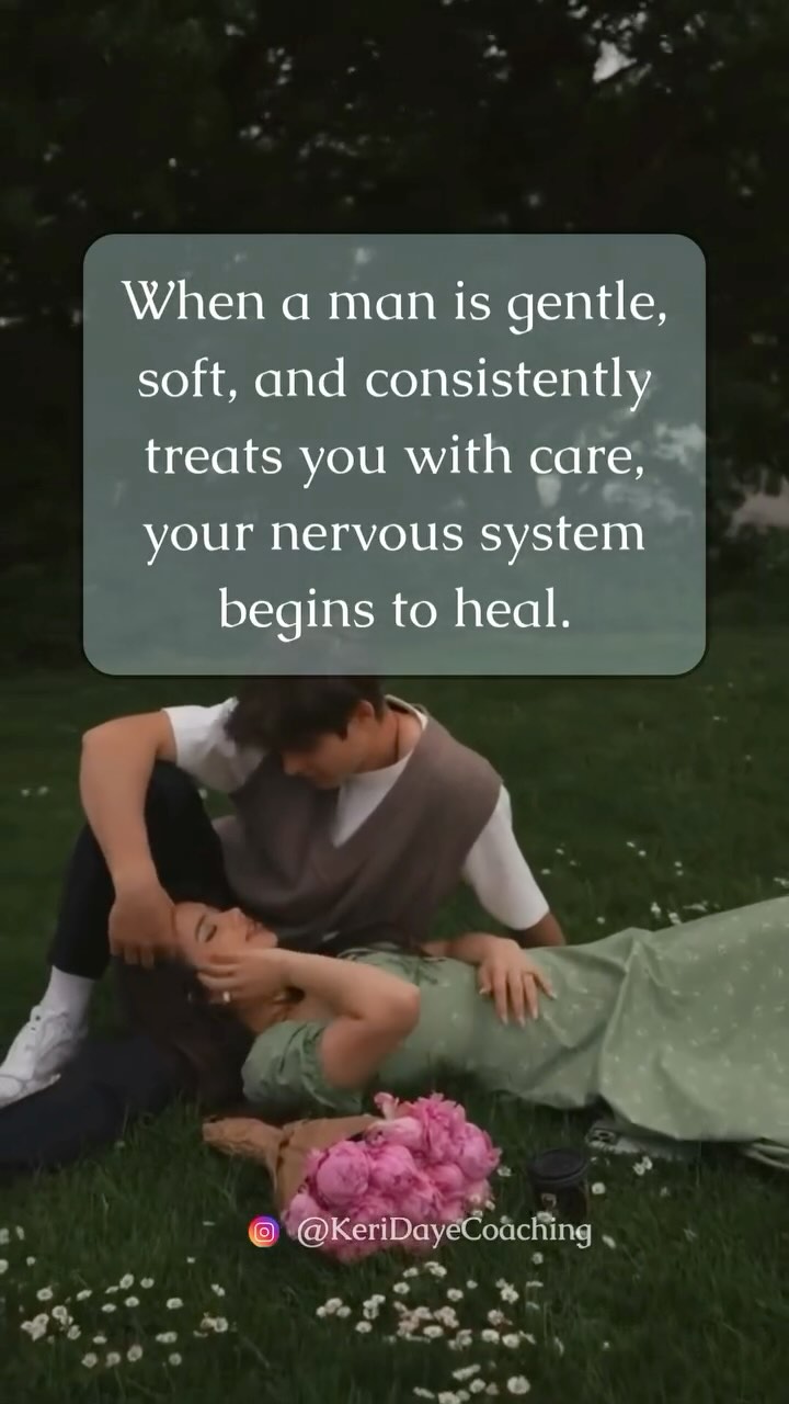 🌸 If you’ve been in relationships where love felt inconsistent or conditional, true emotional safety can feel unfamiliar at first.
When a man is gentle, soft, and consistently treats you with care, your nervous system starts to heal. Your body slowly learns that love doesn’t have to come with fear, and that safety isn’t something you have to earn—it’s something you deserve.
This is why some women seem to radiate differently when they’re truly loved. Their glow isn’t just happiness—it’s the absence of stress, the peace of knowing they don’t have to fight for love, and the freedom to fully be themselves.
Their system has shifted out of survival mode, allowing them to experience love in a way that feels nourishing rather than depleting.
Your mind and body are constantly loving you in the form of self-protection. If receiving love feels difficult or even uncomfortable, that makes sense. Your system is simply responding to what it has known. But healing is possible 💫
If this resonates, reach out to me or book a free consult from my profile.
#keridayecoaching #traumacoach #relationshiphealing #nervoussystemregulation #emotionaltrauma #traumabonding #healingjourney #innerchildhealing #attachmentwounds #somatichealing #toxicrelationships #selflovejourney #emotionalabuseawareness #healingfromabuse #breakthecycle #healthyrelationships #boundariesmatter #highvaluewoman #youareworthy #healingfromtrauma #selfhealers #codependencyrecovery #choosingyourself #innerwork #relationshipgoals #nervoussystemhealing #traumaresponse #secureattachment #emotionalintelligence #rebuildingyourself
