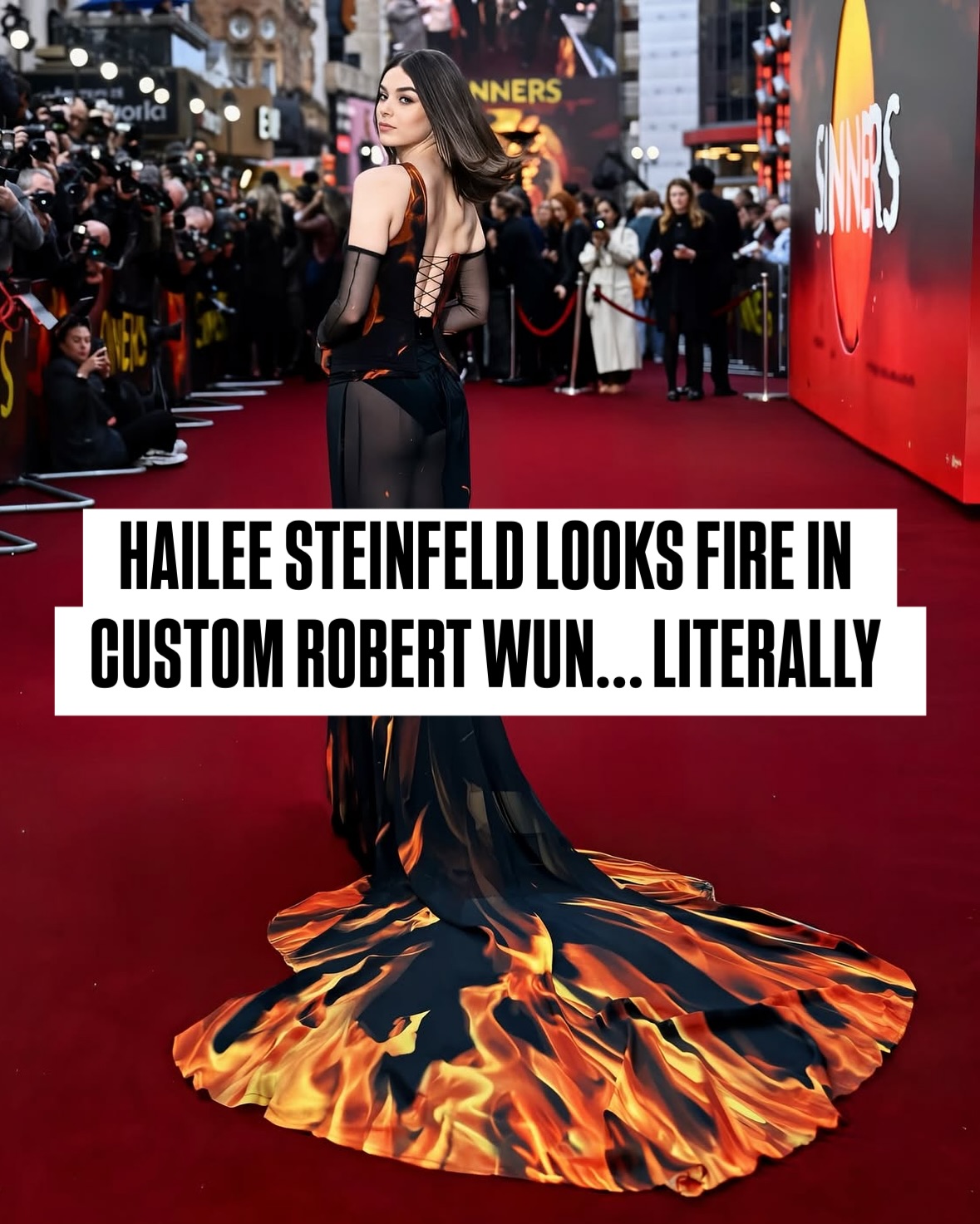 That girl is on fire!… literally! @HaileeSteinfeld in custom @RobertWun couture for the ‘Sinners’ red carpet in London. Gorgeous! @RobertWun you never fail to surprise us!
#HAILEESTEINFELD #ROBERTWUN #COUTURE #SINNERS #REDCARPET #MOVIE #PREMIER #FASHION #FUNNY #MEME #VIRAL #EXPLORE #REELS #ALICIAKEYS #MUSIC #FILM