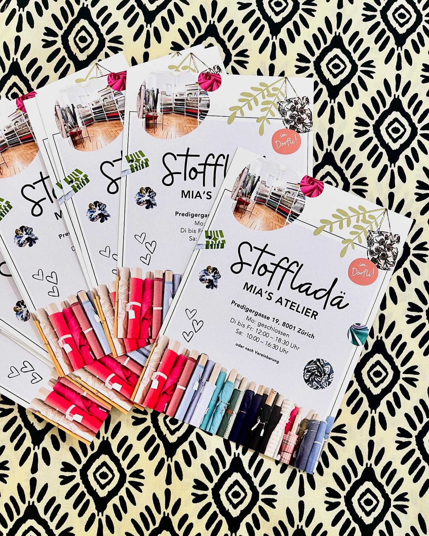 Yay! 🌼 Die neuen Flyer sind angekommen! 🙌🏼🌷💕
#miasatelier #mia #atelierflyer #stoffe #zürich #stoffladenzürich #dörfli #fabricshop #fabricshopzürich #fabriclove #newfabrics #sewinglove #sewingdream #sewply #pattern #fabrics #schnittmuster #accessoires #womenbusiness #uniqueshoo