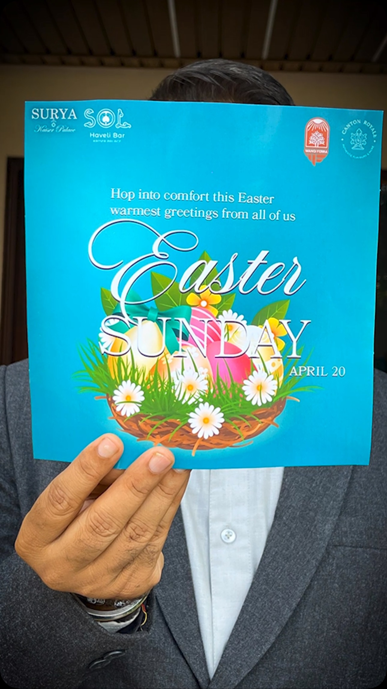 Happy Easter to all
Come join us
@mangiferravns
@cantonroyale
@solbarvns
Canton Royale, located inside Surya Kaiser Palace
Reservation 9453332566 / 6307338624
#canton #cantonroyal #cantonroyale #varanasirestaurant #hotelsurya #suryakaiserpalace #igreach #explore #feed #igtrends
