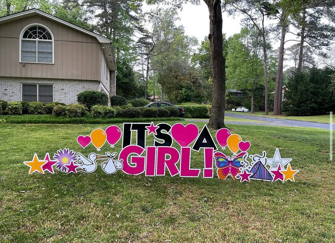It’s a girl — and we’re celebrating in the cutest way possible! This sweet yard sign is the perfect way to welcome home your little bundle of joy.
Let the world (or at least the neighborhood) know she’s here!
#ItsAGirl #WelcomeHomeBaby #SweetArrival #CelebrationYardGreeting #georgiayardcards