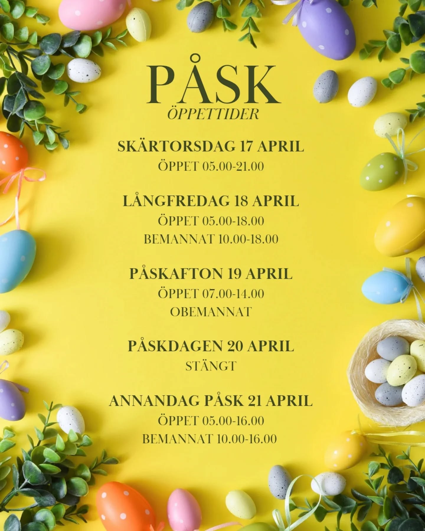 Glad påsk önskar vi på Träningsverket Danderyd 🌞