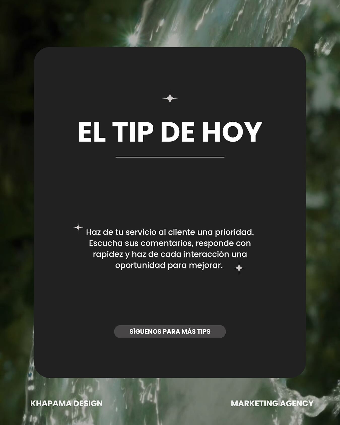 El tip de hoy ☀️
Un buen servicio al cliente habla por tu marca