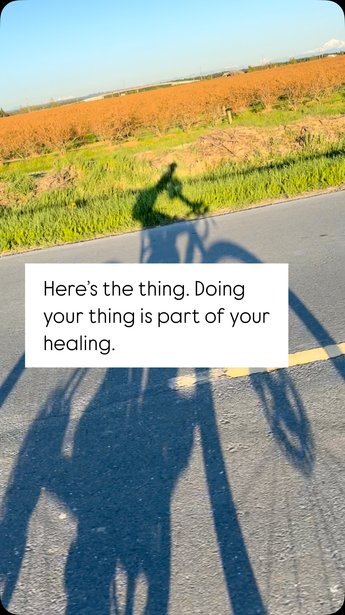 My bike WAS a part of my healing. It was even a part of my rehab from persistent concussion. When I was too dizzy for roads I had it on a trainer outside. I worked on my cardio, neck strength and posture, head turning, mental focus, vision…And then baby rides working on spatial awareness, multitasking etc. took me gradually back into my cycling zone. Did I feel perfect? No. But I played it safe, learned my tolerance and used my tools. Cycling brought me immense joy. And once on the bike, things got better and better.
Here’s the thing: If you are dealing with persistent post concussion symptoms, you need your THING to be part of your healing. So find a team that believes in that.
#whatsyourthing #mindbodyspirit#sensoryintegration#postconcussionlife #empoweredrecovery #holisticrecovery #occupationaltherapy #pcs #persistentconcussionsymptoms #vestibular #dizziness #visualimpairment #nervoussystem#nervoussystemregulation#postconcussion #tbi
#concussionrecovery #concussion #brainenergy #concussioncoach #yoga #returntowork #livingwhilehealing #patienttoperson