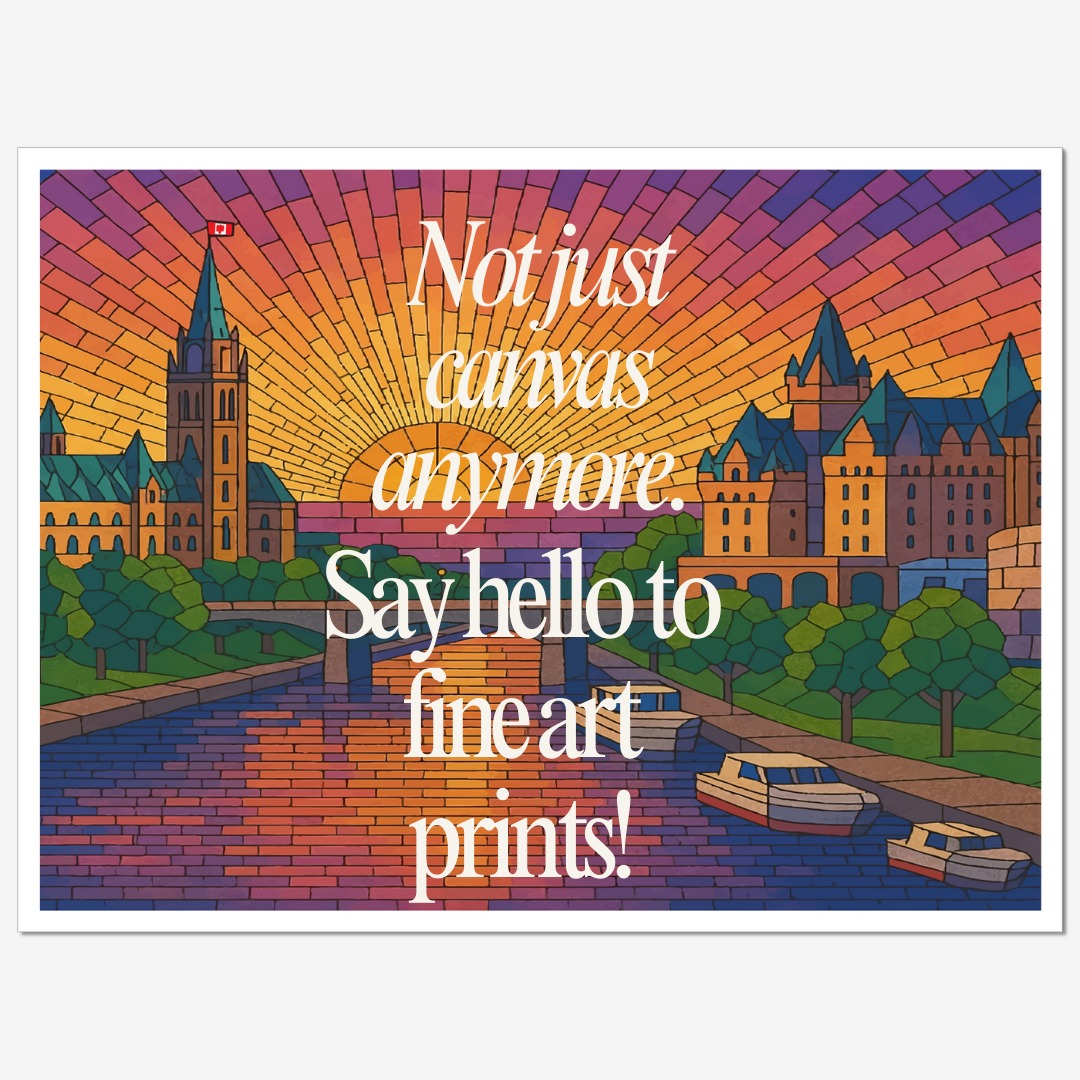 🖼️✨ Fine Art Prints Are Here!
Not just canvas anymore — your favourite mosaic-inspired artwork is now available as fine art prints on archival Hahnemühle paper, printed with rich pigment-based ink and made to last.
Whether you’re building a gallery wall or adding a personal touch to your space, these prints bring bold Canadian landscapes, cities, and landmarks to life — in vibrant, museum-quality detail.
🎨 Printed in Canada
📏 Available in multiple sizes
📦 Ships flat, ready to frame
Explore the full collection now — your walls will thank you.
👉 maplemosaicdesigns.com
#FineArtPrints #MapleMosaicDesigns #CanadianArtist #ModernMosaic #CanadianArt #ArchivalPrints #SupportCanadianArtists #ShopLocalCanada #canadianbusiness