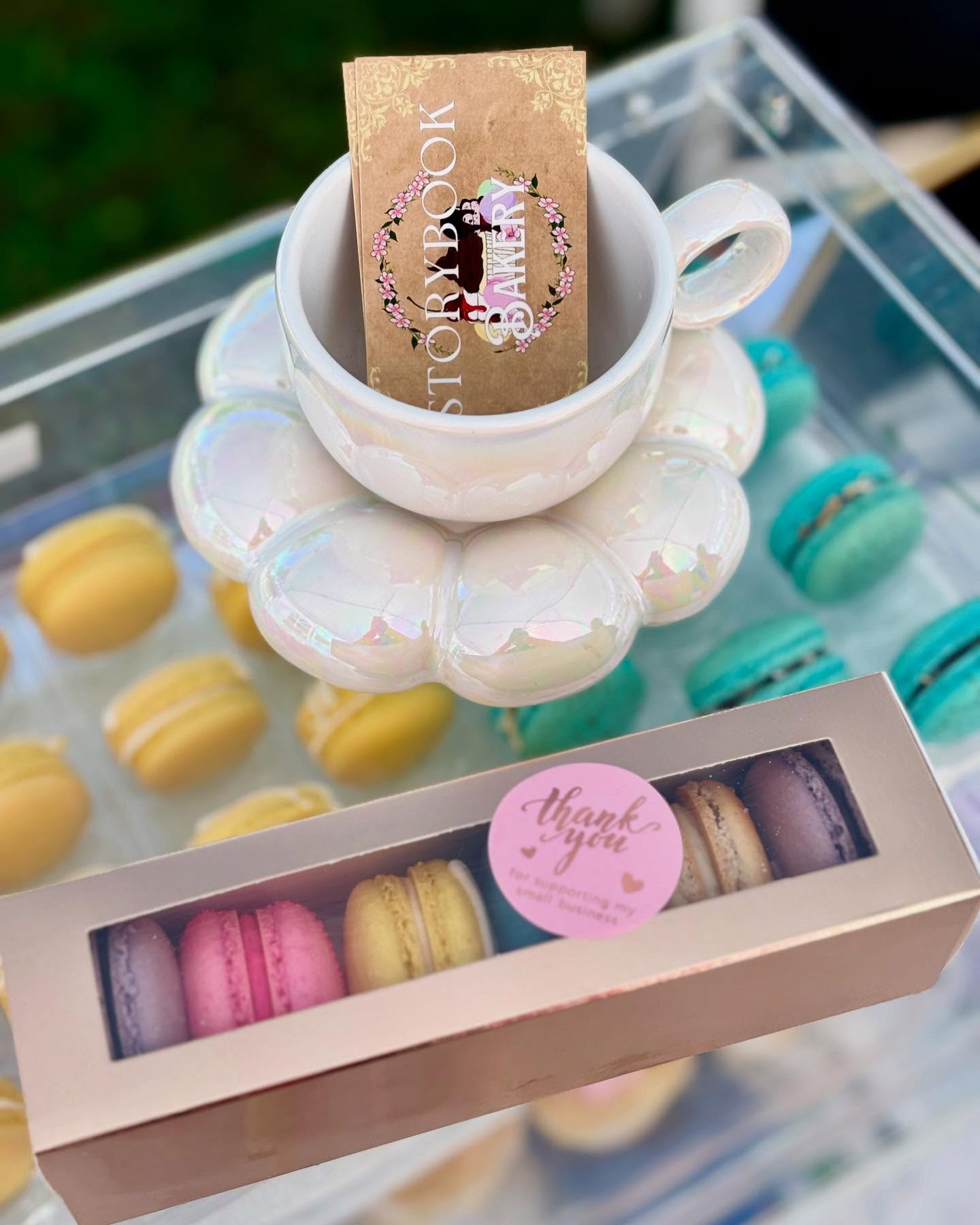 @blackwellfarmersmarket today! 9am-12pm every Saturday this spring and summer 🌤️🌸🧁 Come and see us and grab some delicious treats 🩷 #storybookbakery #blackwellfarmersmarket #farmersmarkets #macarons #cupcakes #dessert #fun #smallbusiness