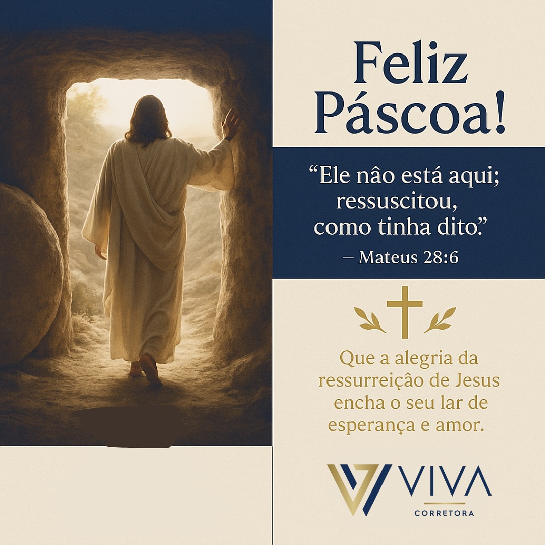 Ele vive! E nós ganhamos a vida eterna!
Feliz Páscoa a todos!!