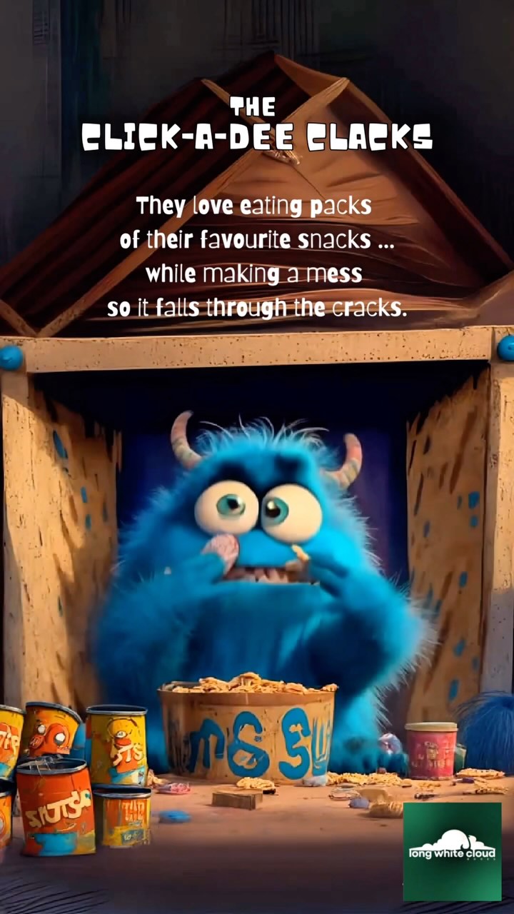 Meet the Click-a-Dee Clacks — they love eating packs of their favourite snacks… while making a mess so it falls through the cracks!
We all know a messy eater like this… tag that one friend who leaves a trail of crumbs wherever they go for some laughs!
Grab your copy now — available in hardcover, paperback, and a colouring book edition on Amazon worldwide.
#ClickaDeeClacks #MessyEatersClub #ChildrensBooks #FunnyReads #CrumbChaos #KidsBooks #AmazonReads #PictureBookFun #TagAFriend #longwhitecloudbooks