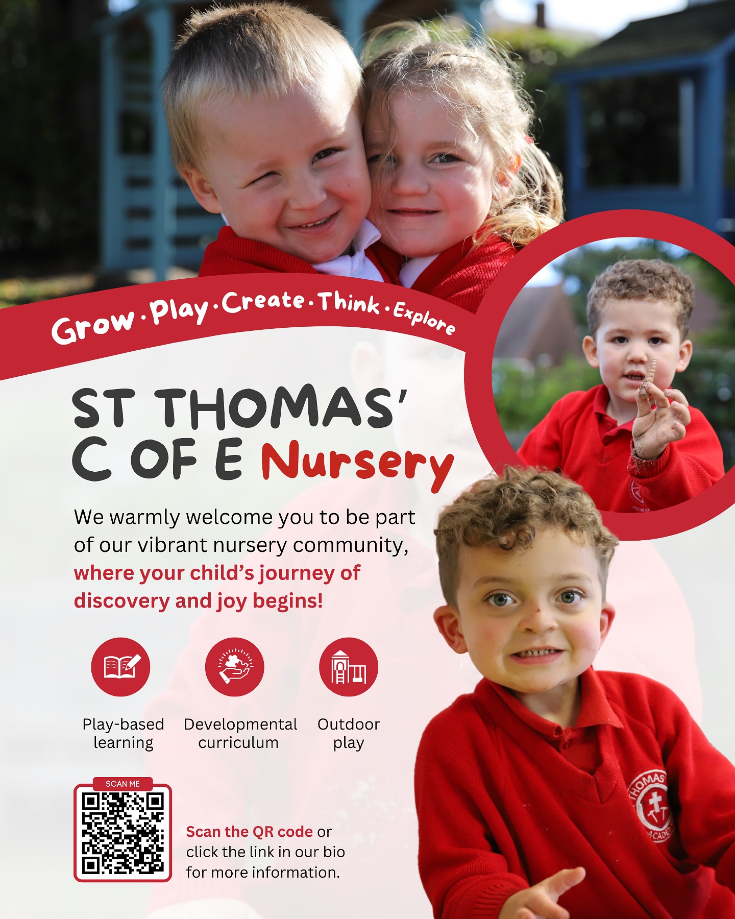 📢 We’re accepting children for September 2025! 📢
Join us at St Thomas’ C of E Early Years, where we cherish each child’s unique qualities and nurture a love for learning from the very start. 🌱✨
Click the link in our bio to find out more or scan the QR code!
💫We welcome children who have their 3rd birthday throughout the school year. 💫
#stthomascofeacademy
#creatingfuturestogether
#wolverhamptonnursery
