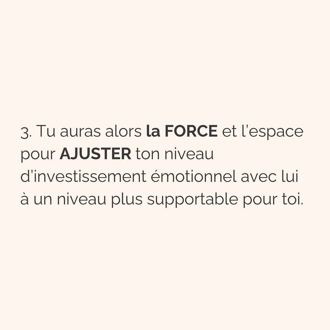 Ce travail d’amour de toi, d’acceptation de tes émotions, ne s’arrêtent pas une fois que tu as réussi à partir.
Parce qu’après peuvent venir les regrets, les doutes, le manque.
Et tout ça aussi fait partie du processus.
Plus on passe de temps dans une relation qui nous détruit, plus on se demande si on a fait le bon choix, une fois partie.
Cette réponse-là, du bon choix ou pas, tu la connais déjà. Aucune thérapie ou coaching ne peut t’offrir ça. Parce que tu as déjà toutes les ressources en toi, et que tu sais mieux que personne ce qui est bon pour toi.
La thérapie n’intervient que pour te guider vers un chemin que tu n’arrives pas à emprunter seule. Parce que c’est trop dur, parce que ça fait peur. Et même, parfois, parce que ça fait mal.
Mais savoir si tu as fait ou non le bon choix de quitter une relation qui te faisait du mal, rien ni personne ne pourra jamais le décider à ta place.
———————————————————————————
Je suis Emilie, thérapeute & coach diplômée spécialisée dans la dépendance affective.
J’aide les femmes qui souffrent de schémas toxiques répétitifs à aimer sereinement et librement, sans plus jamais s’oublier.
Je les accompagne pour qu’elles puissent passer de la théorie à la pratique. Avoir des prises de conscience c’est bien, voir des changements concrets dans sa vie, c’est mieux.
Passons 30 min ensemble pour apprendre à nous connaître ! Rdv dans mon lien en bio pour accéder à mon agenda ou sur mon site : Emilie-leduc.com
#dependanceaffective #manipulation#relationtoxique#addiction#dependance#peurs#blessuredabandon#rupture#couple#hypersensibilité #emotions #gestionemotions #hypersensibles #abandon #perversnarcissique #depression #blessuredelame #selflove #amourdesoi #tinder#date#rencontre #angoisse#solitude #lovecoach #pn #devperso #amourdesoi