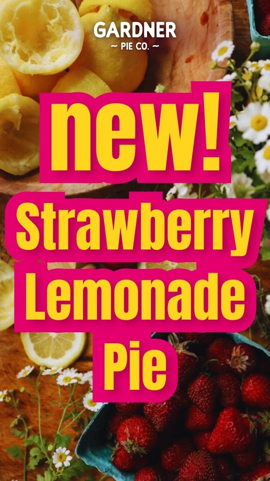 great idea right?! make this picnic happen... and then tag us @thegardnerpieco
💛 For the young at heart 🩷
Strawberry Lemonade Pie is a perfect anytime treat. Diced strawberries enrobed in our unique lemon sugar, baked in our flaky crust, topped with a tart lemon glaze.
💛 The perfect combination for the lemon and/or strawberry lover in your life.
#gardnerpie #pie #strawberrylemonadepie #youngatheart