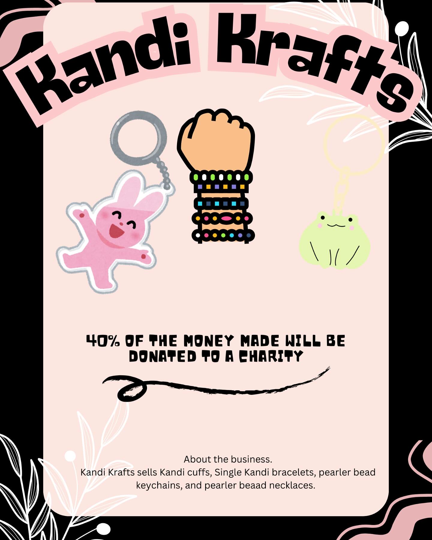 It’s Academic Fair week! Make sure to look for the 7th Grade Entrepreneurs selling their wares! Kandi Krafts is just one of many options available!