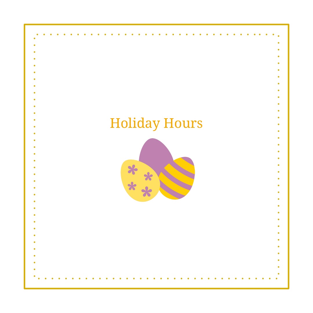 🐰 The bunny is nearly here 🐰
Please note the clinic will have the following adjusted hours over the Easter weekend;
Friday, April 18th CLOSED
Saturday, April 19th CLOSED
Monday, April 21st 2:00-7:00pm
Note some of our staff may have scheduled vacations during this time & availability may be limited - thanks for your understanding 🤗