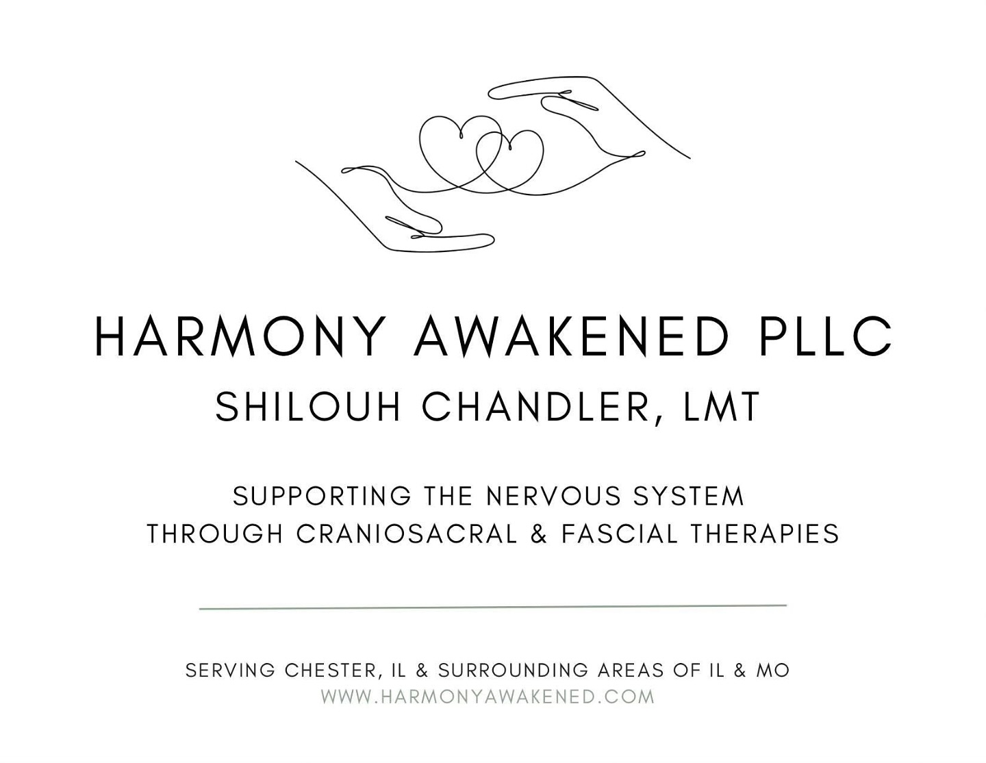 I’m currently working toward becoming a Registered Craniosacral Therapist and need to complete hands-on hours for school. I’m specifically practicing Biodynamic Craniosacral Therapy and offering free sessions through my practice, Harmony Awakened PLLC, in Chester, IL.
I’m looking for someone open to receiving at least 10 sessions between now through April 2027 — ideally someone with a history of physical or emotional stress or trauma that’s still affecting them today. Chronic, ongoing, or more recent stress or trauma is welcome.
If you’re not interested in committing long-term, but are interested in trying a session, I also currently have 20 limited spots available between Thursday May 1st and June 7th.
I expect these spots to be filled quickly, so if you’re interested reach out to schedule a day for some free bodywork asap!
WHAT TO EXPECT:
This is gentle, nervous-system-focused bodywork.
During sessions you may relax so deeply that you fall asleep, enter a quiet meditation-like state, feel as if you are dreaming while awake, experience memories or insights while on the table, or enjoy a pleasant sense of warmth, softening, or floating..
After the session you may feel relaxed but also energized, breathe more fully and deeply, stand straighter or taller, feel more comfortable and settled in your body, surprised from newfound peace and ease, notice an improvement in your sleeping patterns..
This can be life changing bodywork, you really don’t want to miss this opportunity!
If you’re interested or have questions please feel comfortable sending a DM, email, text, or phone call.
For more information on BCST - https://www.craniosacraltherapy.org