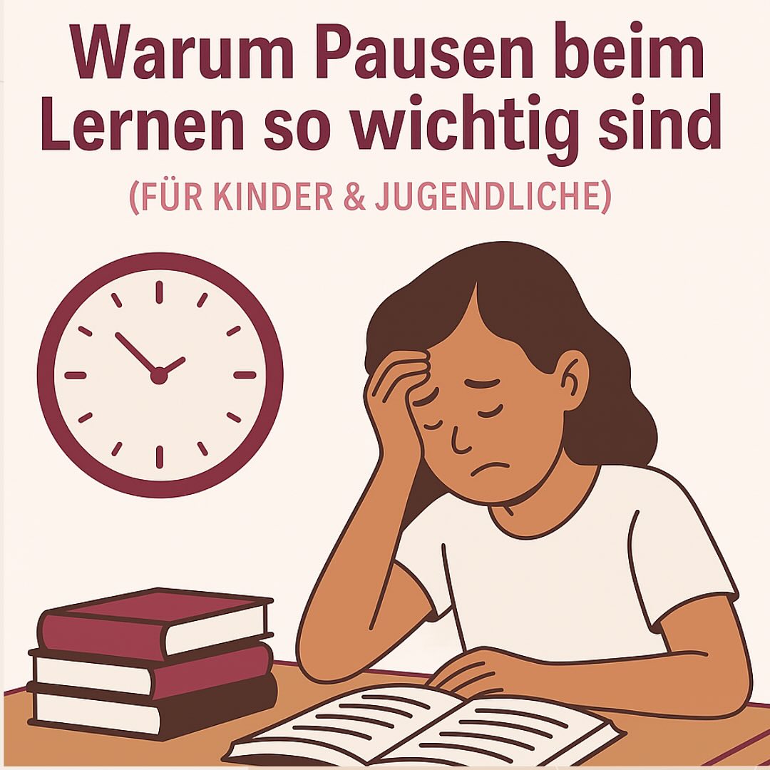 Mehr Lernen = mehr Erfolg? Nicht ganz…
Unser Gehirn braucht Pausen, um Gelerntes zu verarbeiten.
Kurze Bewegungspausen steigern die Konzentration und Motivation.
Auch soziale Pausen fördern das Wohlbefinden und Lernklima.
Mit regelmässigen Pausen lernt dein Kind nicht nur besser – sondern auch gesünder!
Lernen ist wichtig. Pausen auch. Gib dem Gehirn die Zeit, die es braucht! #lerncoaching #lernen #gymivorbereitung #linkeszürichseeufer #thalwil