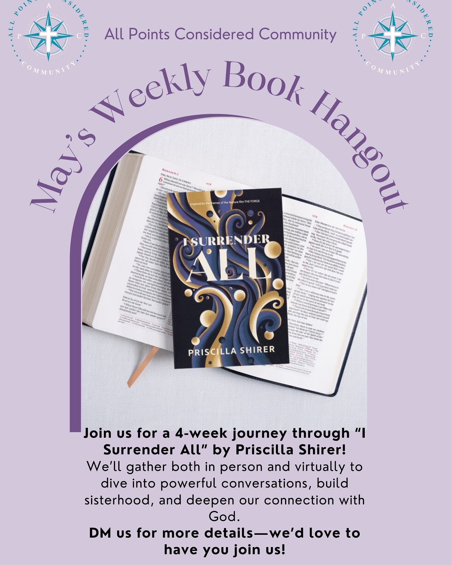 We love to have you join us on this 4-week journey!