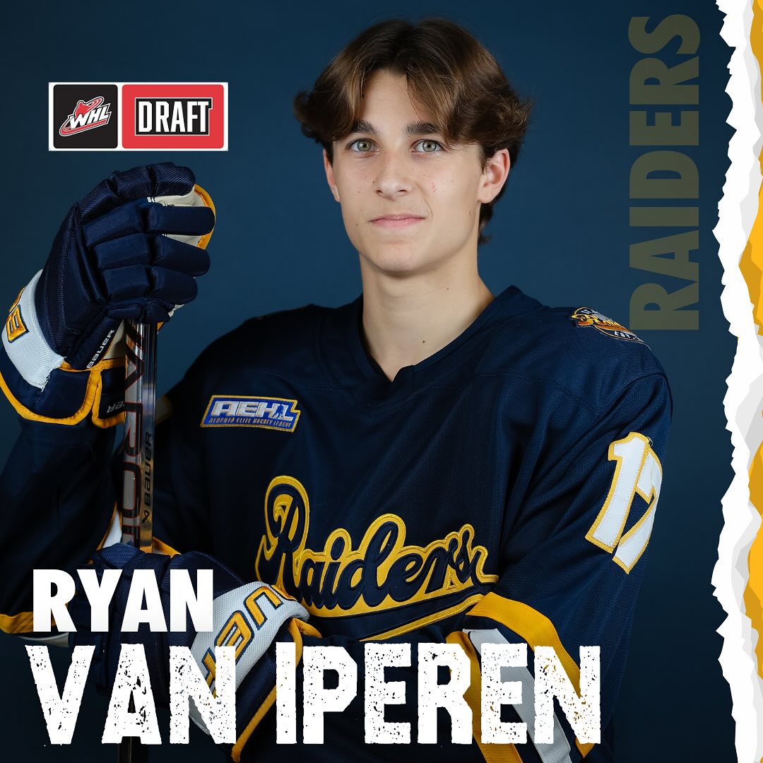 Rounding out this year’s draft class…
Ryan Van Iperen – Drafted!
Selected 151st overall in Round 7 by the Everett Silvertips in the WHL Draft.
Congratulations, Ryan!
@raiders.sabres