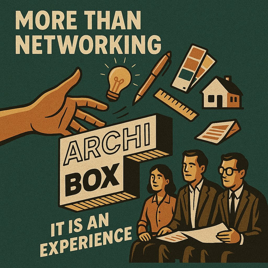 Archi Box, ce n’est pas juste des rencontres — c’est un concentré d’inspiration, d’innovation et de collaboration authentique.
Bien plus qu’un simple réseau, c’est une véritable expérience à vivre.
#ArchitectureEvent #ArchitectesDeDemain #ProDuDesign #CommunautéArchitectes #ArchiBox #VieDArchitecte #RéseautageCréatif #ArchitectureIntérieure #DesignDurable #DesignUrbain #PlusQueDuRéseautage #ÉvénementPro #CroissanceProfessionnelle #ConnexionsUtiles #CommunautéCréative #InspirationEtConnexion #RencontresVraies
#lyon