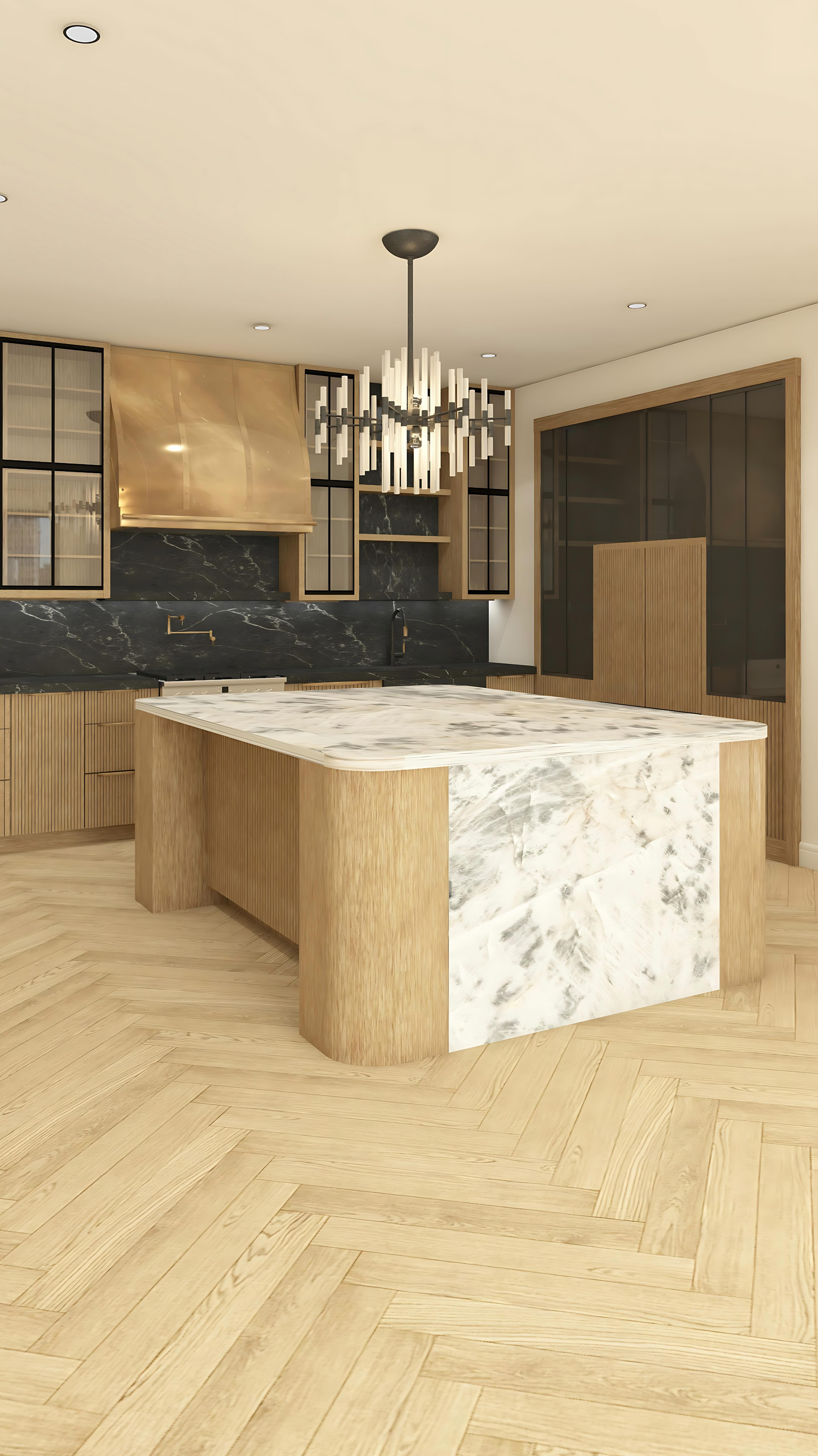 One of my fav kitchen render projects to date 🥰 this client requested a luxurious design vision, so we decided to blend the wood finish with a touch of lacquered finish cabinets, adding a reflective element & luxury feel.
#kitchenremodel #kitchendesign #kitcheninspiration #render #3drender #3drendering #kitchenrenovation #kitchengoals #kitchenisland #kitchenideas #interiordesignguide #interiordesigninspiration #interiordetails #kitcheninteriors #interiordesign #countertops #interiorinspo #rendering #rendering3d #renderingservices #interiordesignatlanta