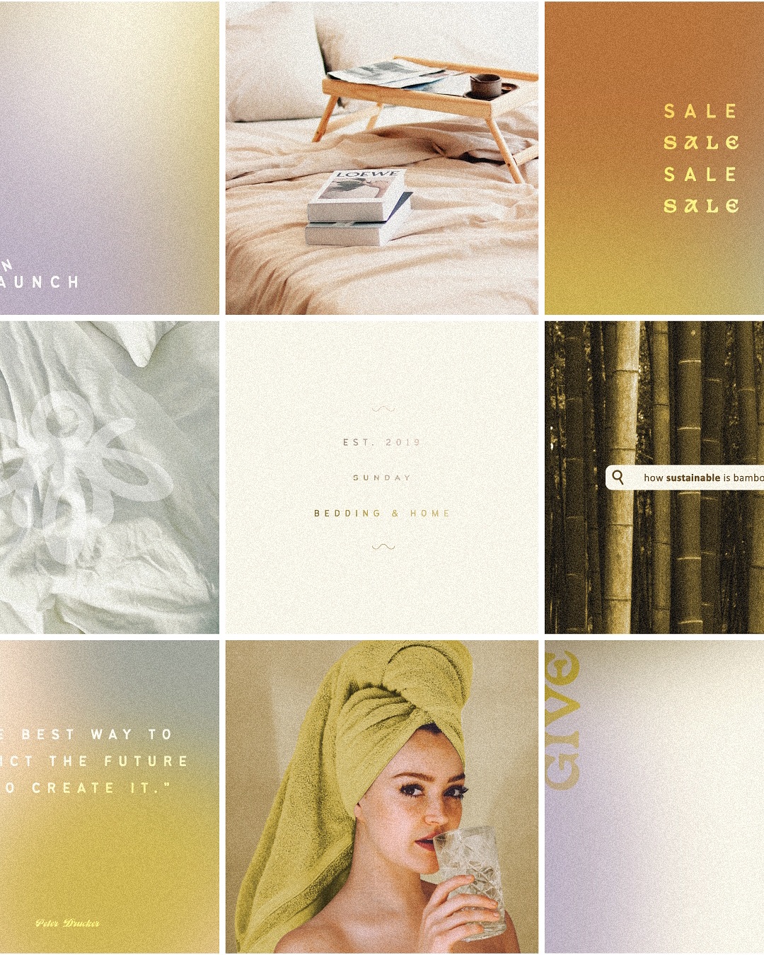 One of the main necessities for Sunday Linen was social media templates. Although I’m not overly versed in social media trends (honestly, who can even keep up?!), I do know how to use design to curate a balanced, cohesive feed and create visual connection across platforms.
⠀⠀⠀⠀⠀⠀⠀⠀⠀
I especially enjoyed incorporating these custom grainy gradients into various interactive elements, as well as finding new ways to utilize the unique effect of overlay blending to create a recognizable style.
.
.
.
Created in @procreate, @adobe Illustrator, & @photoshop. @briefclub
#mugglehugstudio #logodesigners #branding #brandinginspo #brandingideas #brandinspo #conceptbrand #socialmediadesign #socialmediatemplates #socialmediainspo #fontpairings #fontinspiration #smallbusinessbranding #creativebranding #graphicdesignersclub #discoverunder2k #smallcreatives #brandyourbusiness #colorinspiration #creativeinspiration #beddingbranddesign #linenbrand #vintagedesign #inspofinds #logodesigners #magicaldesign #midwestartists #designinspiration #briefclub #TBCthrowback