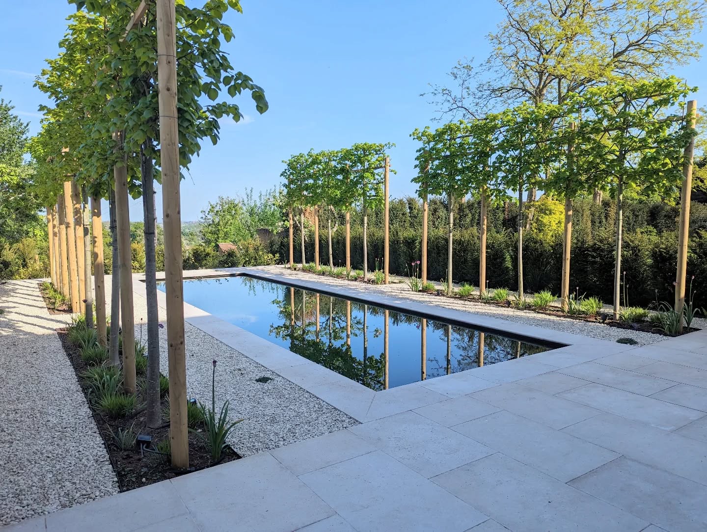 Wow, I could have done with a dip in this pool this week! (Although it's only a few inches deep!)
We visited this recently completed project this week to discuss phase 2, another garden on the property, so you'll probably be seeing a bit more of this one as it develops throughout the year!
#EnvisageGardens
#DesignedByExpertsCreatedByCraftsmen #ExquisiteBespokeLandscapes #WorcestershireGardenDesign
#mediterraneangarden #italiangarden #italianstyle #pleachedtrees #pleachedlimes #waterrill #pool #newgarden #landscapearchitect #gardendesigner #gardendesign #trees #treesofinstagram #plantsofig #plantsofinstagram #worcestershire #worcester #cotswolds #countryside #countrylife
#countryliving
