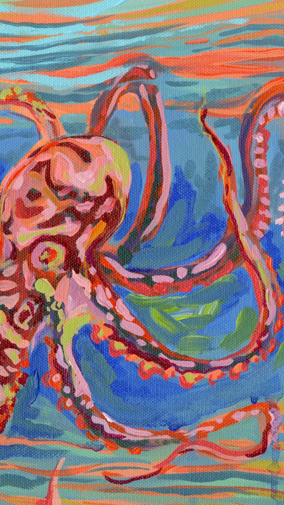 “Tako in the Tides” 🌀
SOLD
Hot off the easel… our octopus piece from “Sundrenched Solstice” ✨🧡
(btw… you haven’t even seen them bead embroidered yet 😉)
#bahamianartist #octopusart #hawaiianart #oceanart #collaborativepaintings