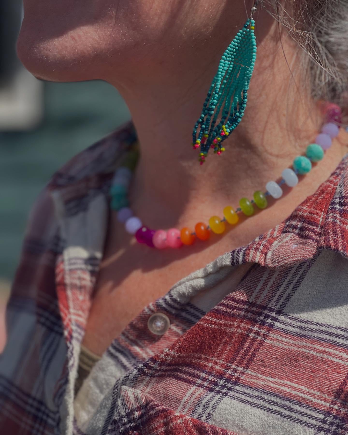 Another look at our new class offering with @cecilmonkeypants. Schedule coming soon!!
#YogaCrafts #GemstoneCandyNecklace #WearableArt