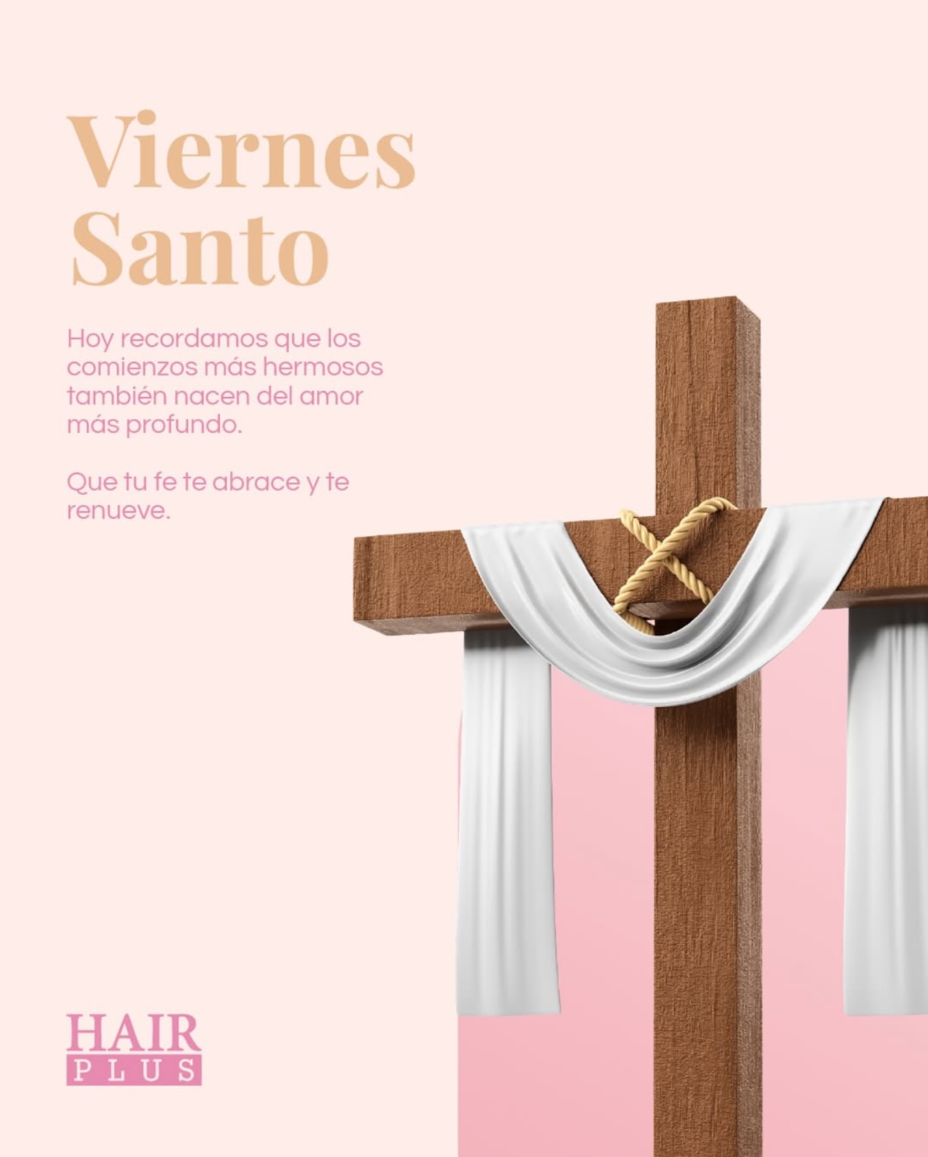 En el silencio de este Viernes Santo, recordamos que del dolor más profundo puede nacer el amor más verdadero.
Hoy, deja que tu fe te abrace, que te consuele, y te recuerde que siempre es posible volver a empezar… más fuerte, más sabio, más tú.