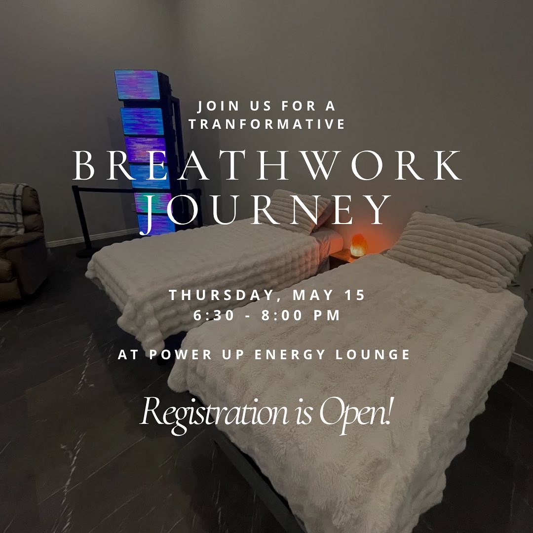 Power Up Energy Lounge and Dawn Rosemary are SO excited to bring you this powerful evening of Transformational Breathwork + Scalar Technology!
Join us on May 15 from 6:30–8:00 pm for a deeply restorative experience designed to reconnect you with your body, your power, and your aliveness.
We both believe in the body’s innate ability to heal itself and are here to bring you a combination of ancient wisdom and cutting edge technology to support your body and its natural process. Continual patterns of breath will help you to tap into expanded states of awareness, clarity, and nervous system support, all while being immersed in advanced scalar technology that enhances overall wellbeing.
Breathwork is here to support:
• Nervous system regulation
• Stress reduction
• Improved sleep and clarity
• Emotional release
• A deeper sense of connection
The Energy Enhancement System amplifies:
• Cellular regeneration
• Immune function
• Pain relief and reduced inflammation
• Mental clarity
• Increased energy and vitality
This is a one of a kind combination of two very powerful modality’s and you won’t want to miss it! Registration is now open! Message us to save your spot today, spaces are limited.