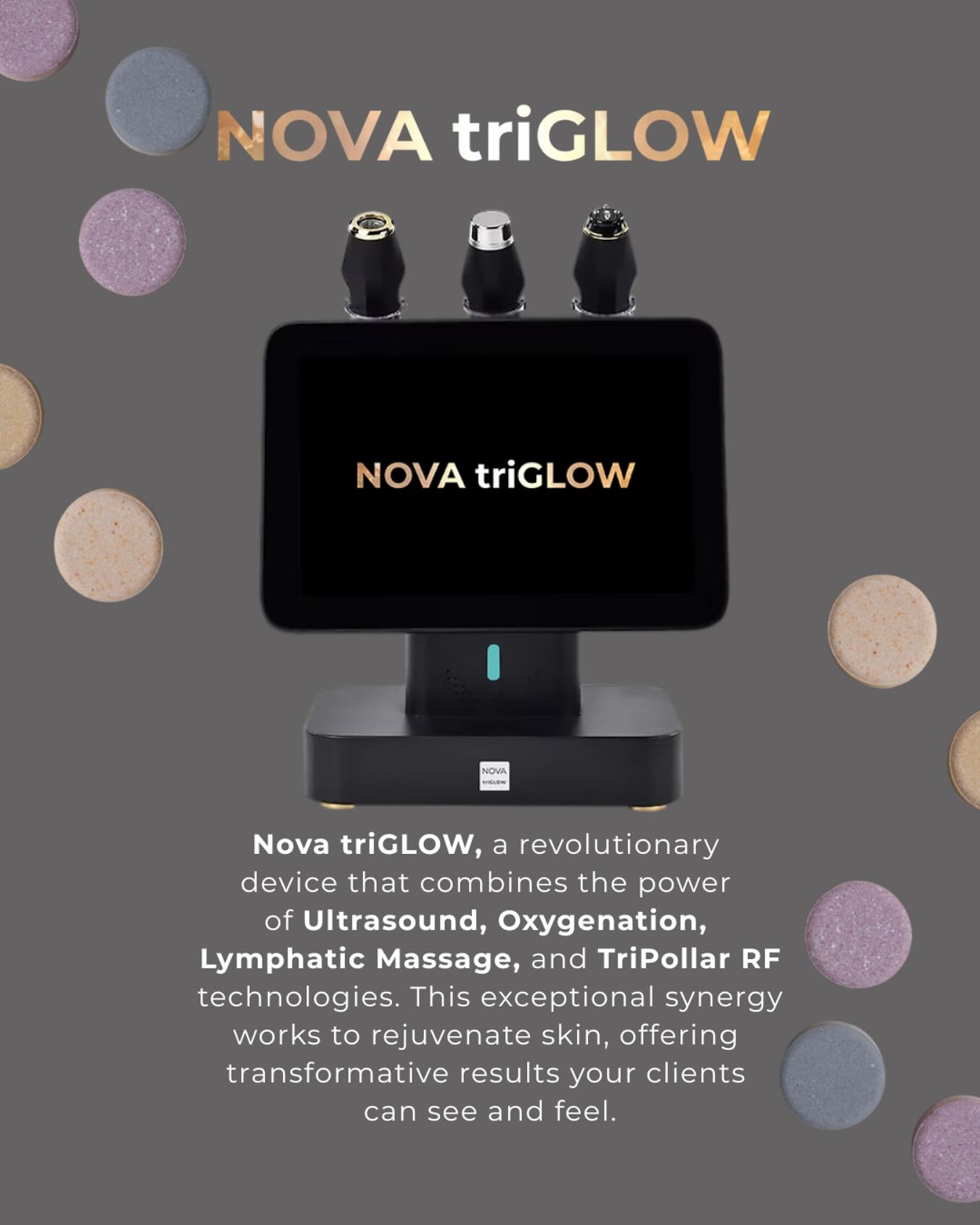 ✨Nova triGLOW✨
The Future of Non-Invasive Skin Rejuvenation.
Nova triGLOW is revolutionary aesthetic treatment combining four technologies in one powerful device.
✨Ultrasound
Enhances skin absorption and promotes cellular renewal.
✨Oxygenation
Infuses the skin with vital oxygen for a healthy, radiant glow.
✨Lymphatic Massage
Supports detoxification and reduces puffiness for a refreshed appearance.
✨TriPollar (RF)
Tightens and firms skin, reducing the appearance of fine fines and wrinkles.
.l
🌼Why Choose Nova triGLOW?
As clients seek faster, more effective ways to achieve youthful, radiant skin, Nova triGLOW delivers a next-generation, non-invasive experience that rejuvenates, revitalises, and restores. Whether you’re looking to improve skin texture, diminish fine lines , or simply refresh your complexion, this innovative treatment offers visible, long-lasting results.
Drop us a message to find out more.
🌐www.novapellisaesthetics.com
📩info@novapellisaesthetics.com
📱0800 009 6397
📱WhatsApp 07497 831533
#novatriglow #skinrejuvination #noninvasivebeauty #youthfulskin #tripollarrf #oxygenation #ultrasound #lymphaticmassage #glowingskin #clinicowners #salonowners #consumables #training