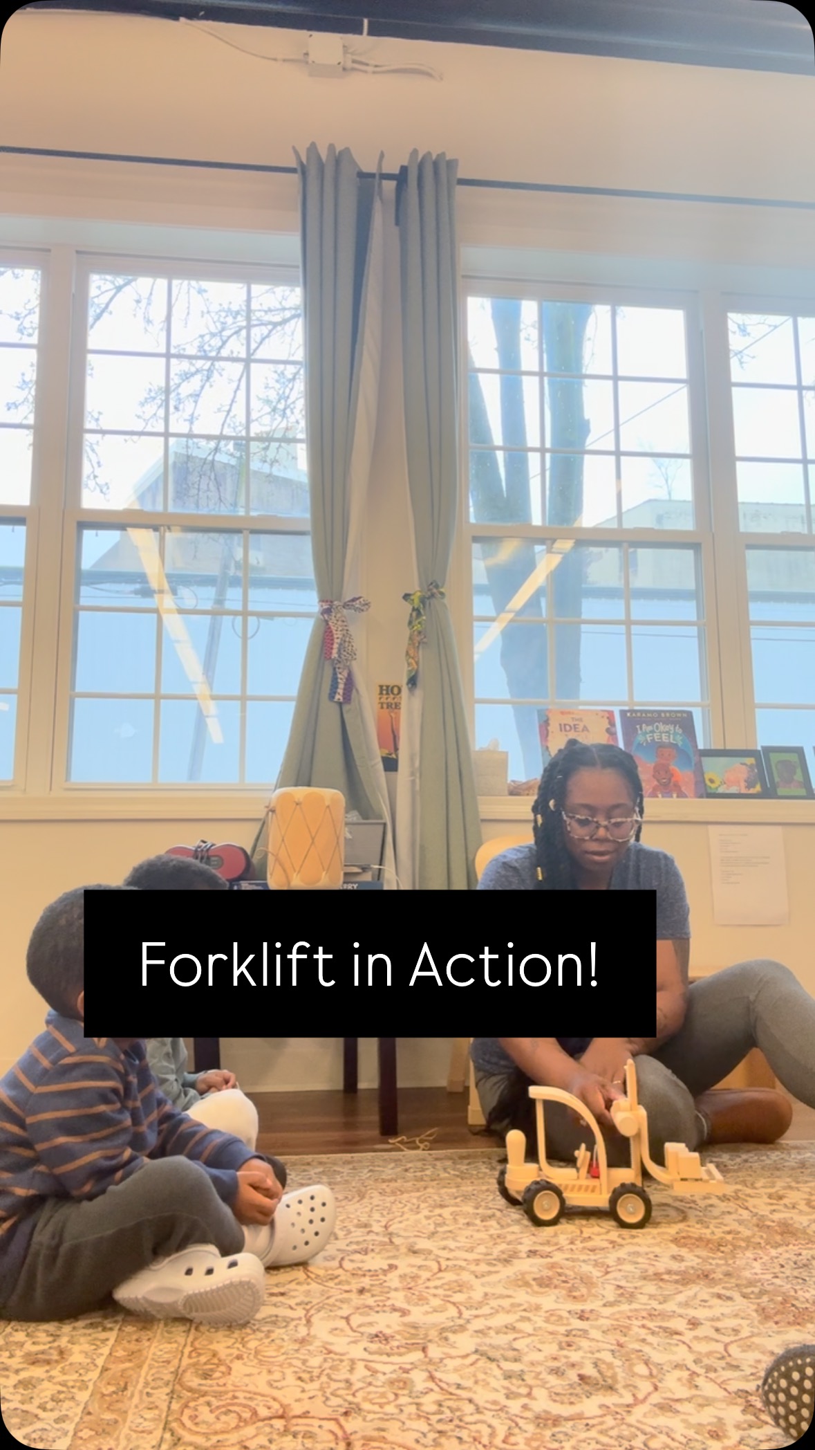 Rolling and lifting 🛻 into fun✨
Our classroom got some new toys and materials before break! The easy to put on attachment for this toy is genius! If it falls off, you just push it back in making this toy hard to break! The Forklift from @plantoys.usa has been a great addition to our afternoon play time. Ready to upgrade your toys this spring? Go to my stories for a discount code🤗
And let me know if you give lessons for every new material that comes in your learning environment!?!