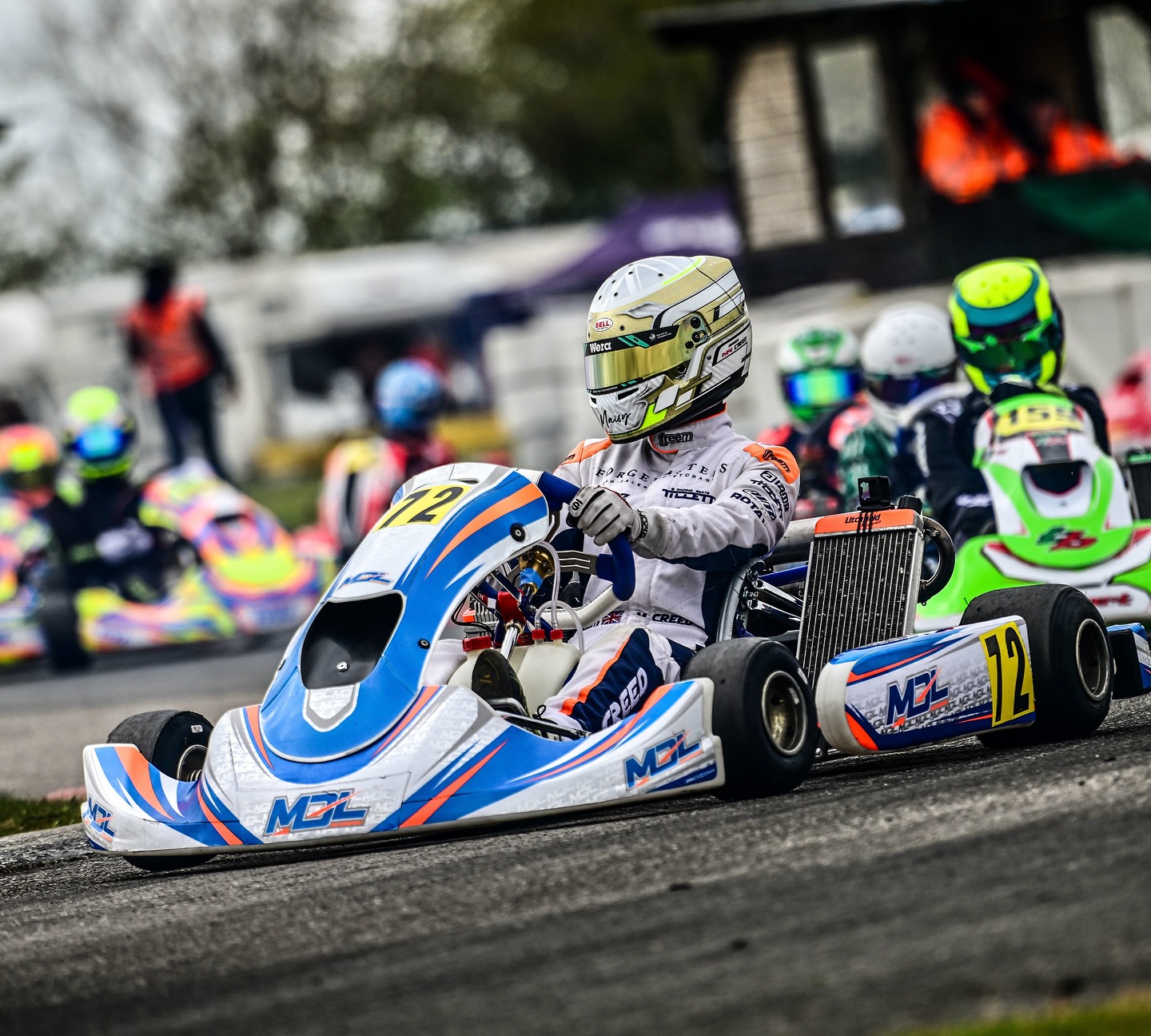 Kimbolton HKRC 🏆 Rd 4, 12th & 13th April 2025, X30 Junior.
2nd time at Kimbolton getting ready for the British Champs later in the year.
You can watch my races here: https://www.youtube.com/live/60qaCpUn_ds?si=WMss6bk27nDF0teY
Saturday is practice/testing only, so quali is on Sunday morn.
Small but Quality Grid of 17
Sunday
Quali P8
Very mediocre result, the one thing I will say is that at Kimbolton the whole top 10 is separated by 3 tenths, but I can definitely do better 👍
Heat 1 P8 ⬆️ P6
Absolutely terrible start, no assertion at all, dropped to 10th 😠 fought back up to 6th, making life unbelievably hard for myself in this 1 😬
Heat 2 P6 ➡️ P6
Really good battles throughout, down to 8th up to 5th and back to 6th, but honestly will do better in future 💪
Final P6 ⬆️ P5
The result doesn’t really tell the story of a really exciting race, firstly it rained just before our final, so it was a full on scramble to change to wet set ups for everyone. My pace was absolutely phenomenal (Watch on YouTube) up to P4 by lap 3, then took P3, but in the last lap terrible defending from me saw me drop back down to P5, all good learning for the future. So close to 2 girls on the podium and congrats to @sukhmanikheraracing for her amazing performance all weekend and her P2 in the final 🫶🏼
Big thanks as always to Dave Litchfield and @mdlmotorsport.co.uk really great to spend time with all my team mates @jacobbachkerracing and @tristan_powell_racing
Whilton Mill 👍
See you soon 🤩