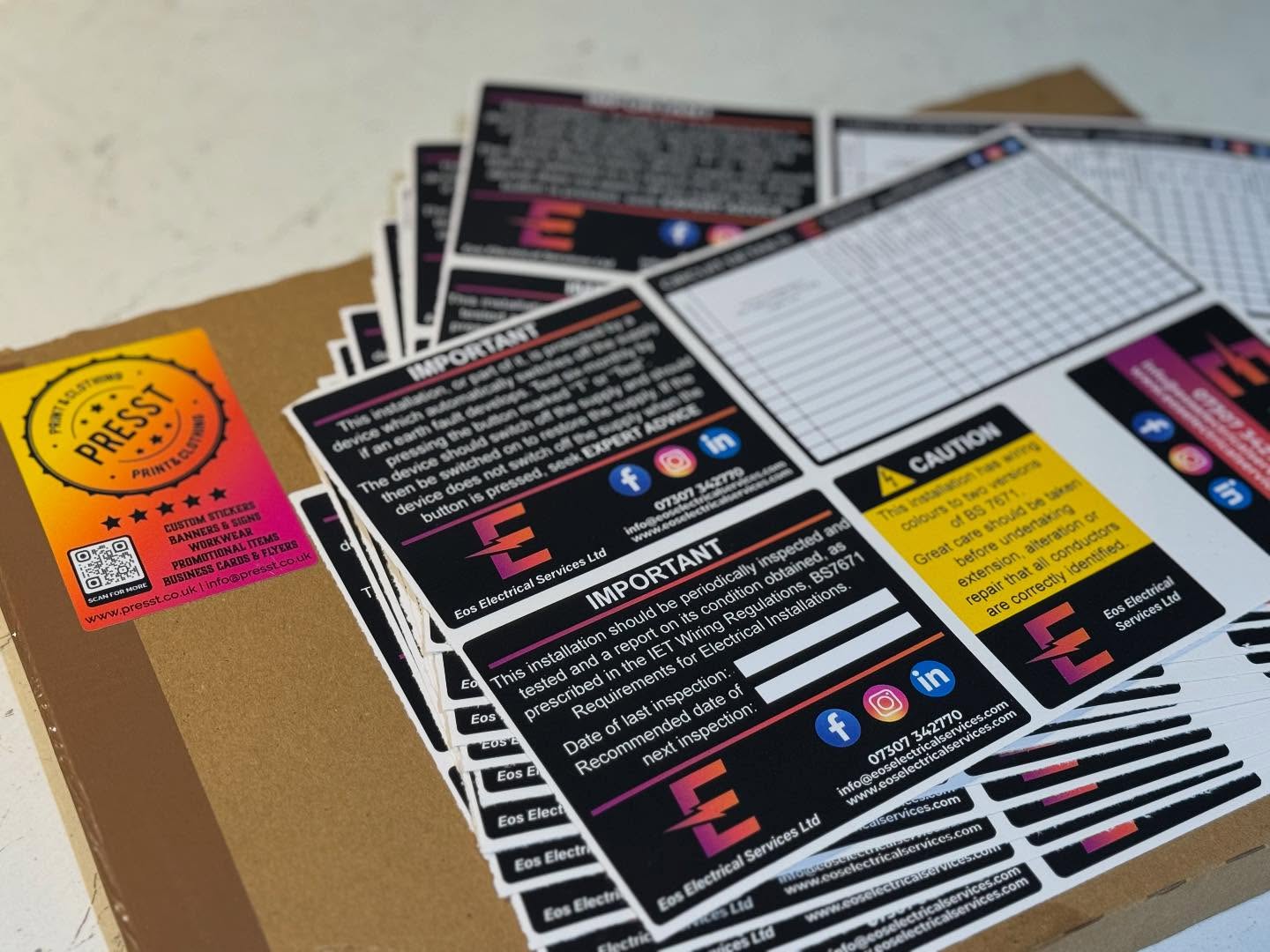 ⚡️ Check out amazing our new consumer unit stickers! Provided by @presst.co.uk
⚡️ Available for:
✅ Board replacements
✅ Periodic Inspection and Testing
✅ Landlord EIRC reports
💡 Other services we offer:
✅ Electrical Installations and Repairs
✅ Fire Alarm Design and Installation
✅ Security System Design and Installation
✅ Maintenance and Monitoring
Not found what you’re looking for in the list above? Check out a more detailed list of services on our website, or get in touch! At Eos Electrical, we believe in providing the best standard of work and ensuring customer satisfaction… We’re here to keep your home and business running as safely and efficiently as possible. ✨
📞 Give us a call or message at 07307 342770
✉️ Send us an email to info@eoselectricalservices.com
🌐 Learn more at www.eoselectricalservices.com
We’d love your support! Like and follow our page, share this post, and get in contact today. 📲
