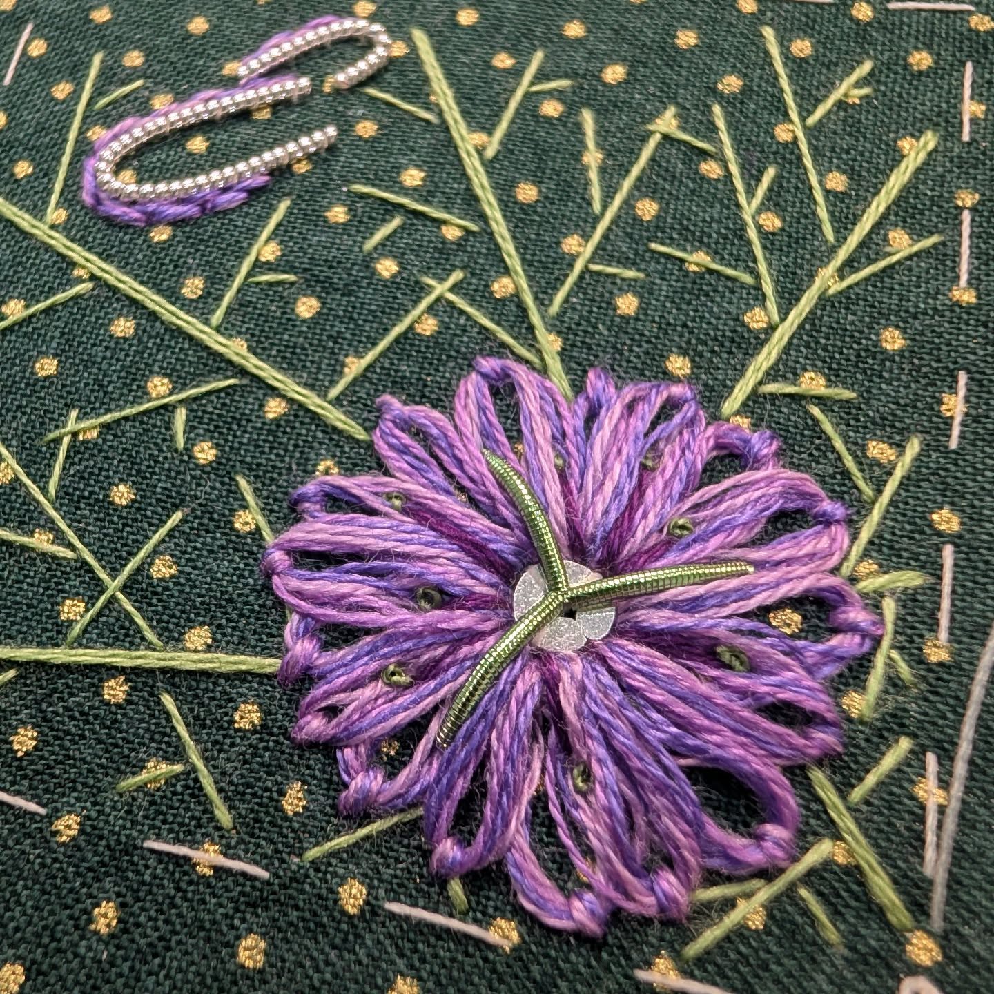 Another great online class yesterday, we completed the embroidery for the box lid, just the base and mounting the lid to go in next week's class!
This class is also running in person with @royalneedlework at Hampton Court Palace on the 7&8th of June, there are still a few spaces available, link in bio.
#textileart #fiberart #inspiredbynature #handmade #embroideryart #embroideredbox #nigellaflower #embroideryartist #embroiderytutor #embroideryinstaguild #embroiderydesign #embroiderystudio #artist #embroiderystitches #embroideryonline #embroideryclass #embroideryclass #RoyalSchoolofNeedlework #rsnalumni #rsntutor #rsnfellowship