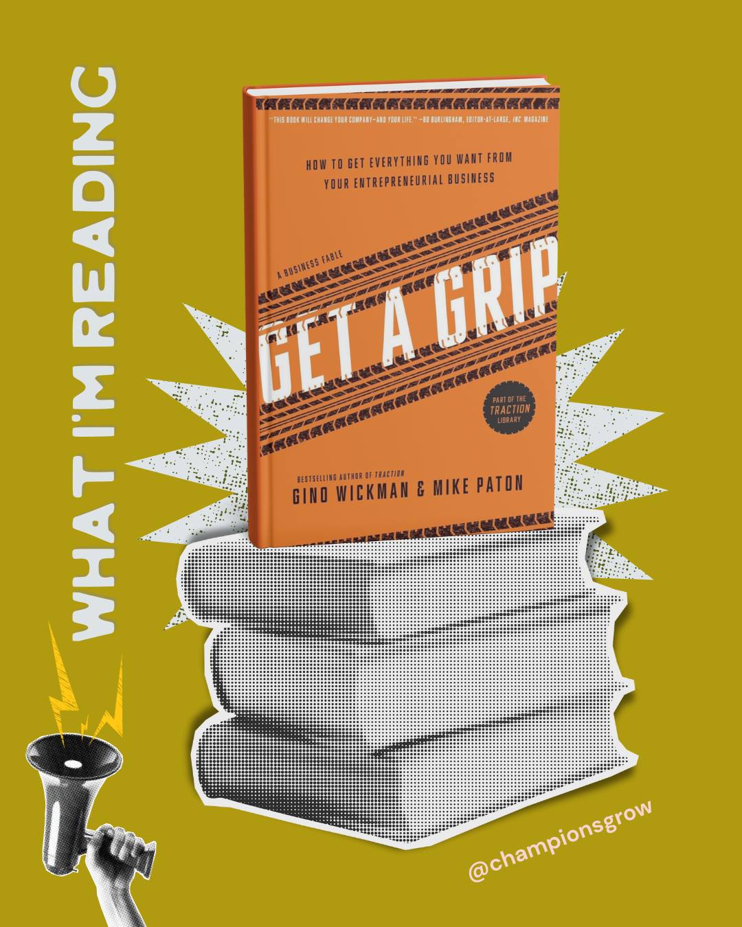 ✨ NEW BOOK READ:✨
📖 Get a Grip by Gino Wickman & Mike Paton
This book is a practical guide for business leaders looking to implement the Entrepreneurial Operating System (EOS). Through a business fable, it shows how companies can overcome common challenges like poor communication, lack of focus, and disorganization.
Read it with me?😉
#bookrecs #recommendation #getagrip #booktok #businessbooks #mikepaton #Ginowickman #Entrepreneur #youngleaders