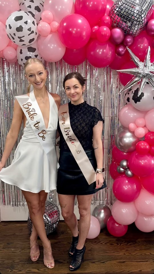 She said make it cute... and we did ✨️😍💕.
.
.
#thebridebash #pinkbachelorettedecor #discocowgirlbachelorette #nashvillebachelorettedecor