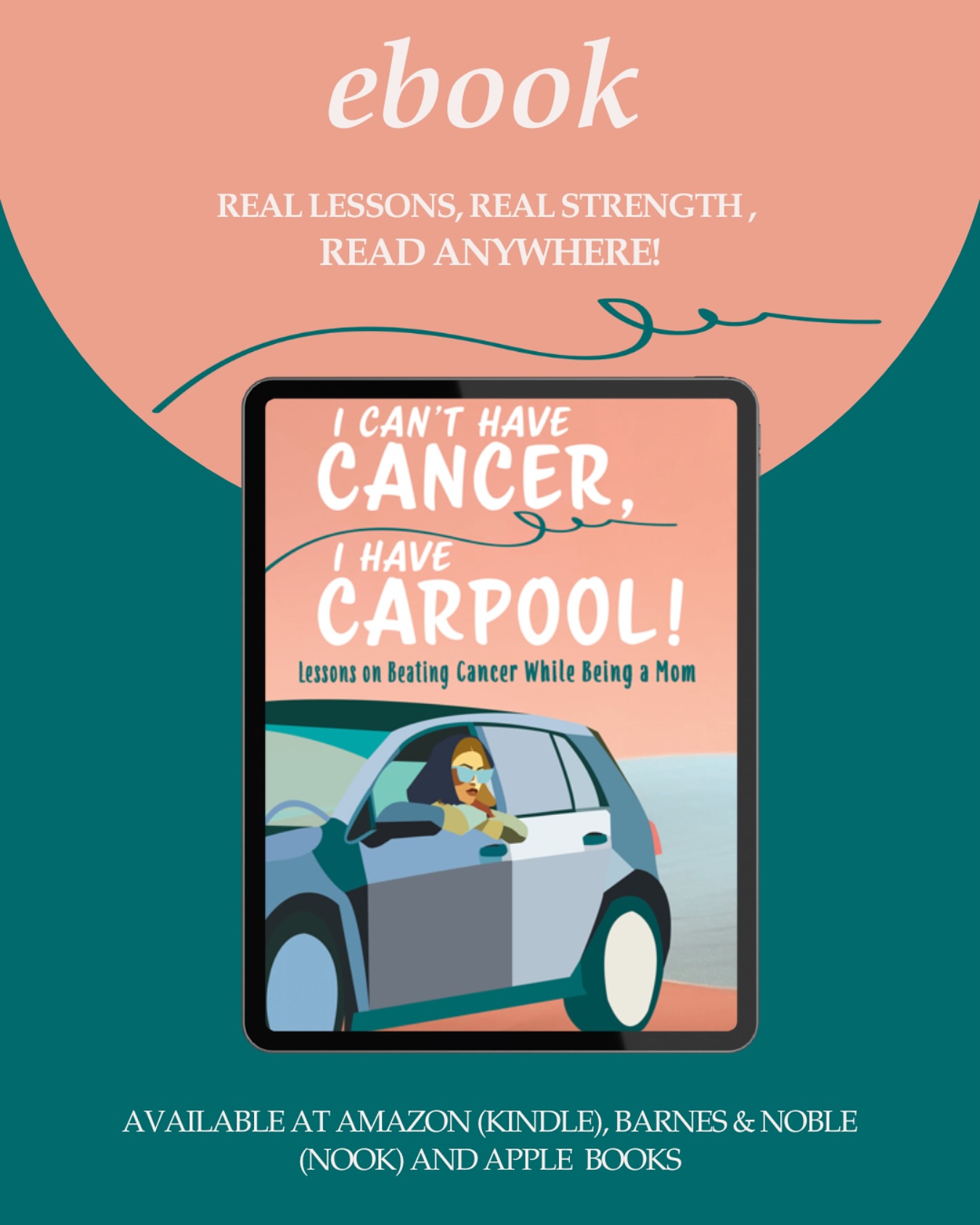 ✨On the go or glued to your eReader? Good news—my new book is also available as an ebook! Whether you’re waiting in the carpool lane, sitting in a chemo chair or at the doctor’s office, or just curled up at home, you can take it with you anywhere.
✨Grab your copy at Amazon, Barnes&Noble, Apple Books and dive in wherever life takes you! Makes a great gift for any mom who you know might need it.
✨Link in bio to order now! ⬆️
#ICantHaveCancerIHaveCarpool #motherswithcancer #momswithcancer #ebooklover #readingonthego