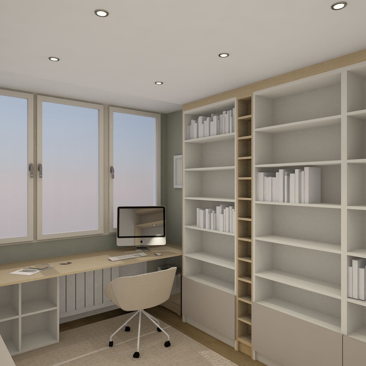 | PROJET FOCH - PERSPECTIVES 3D
Un projet où les lignes douces rencontrent la chaleur des matières naturelles.
Ici, chaque détail est pensé pour créer une atmosphère apaisante, fonctionnelle et élégante.
Travail autour des volumes, des circulations et de l’harmonie des tons pour une pièce de vie à la fois conviviale et intemporelle.
#deco #decoration #decoratricedinterieur #interior #design #interiordesign #interiordesigner#architectedinterieur #3d #desk #wood #green #beige