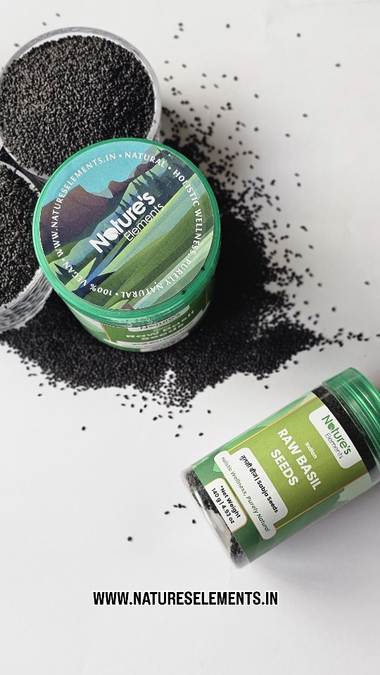 Tiny seeds, BIG benefits! 🌱✨
Basil Seeds (Sabja) are your secret weapon for better digestion, cooler summers, and natural weight management! 🥤💚
Just soak, sip, and feel the magic. 🌼 Ready to sprinkle some wellness into your life?
#BasilSeeds #Superfoods #NaturesElements #HealthyLiving #WellnessJourney #DigestionBoost #CoolNaturally #AyurvedicLiving #SabjaSeeds #NaturalHealing