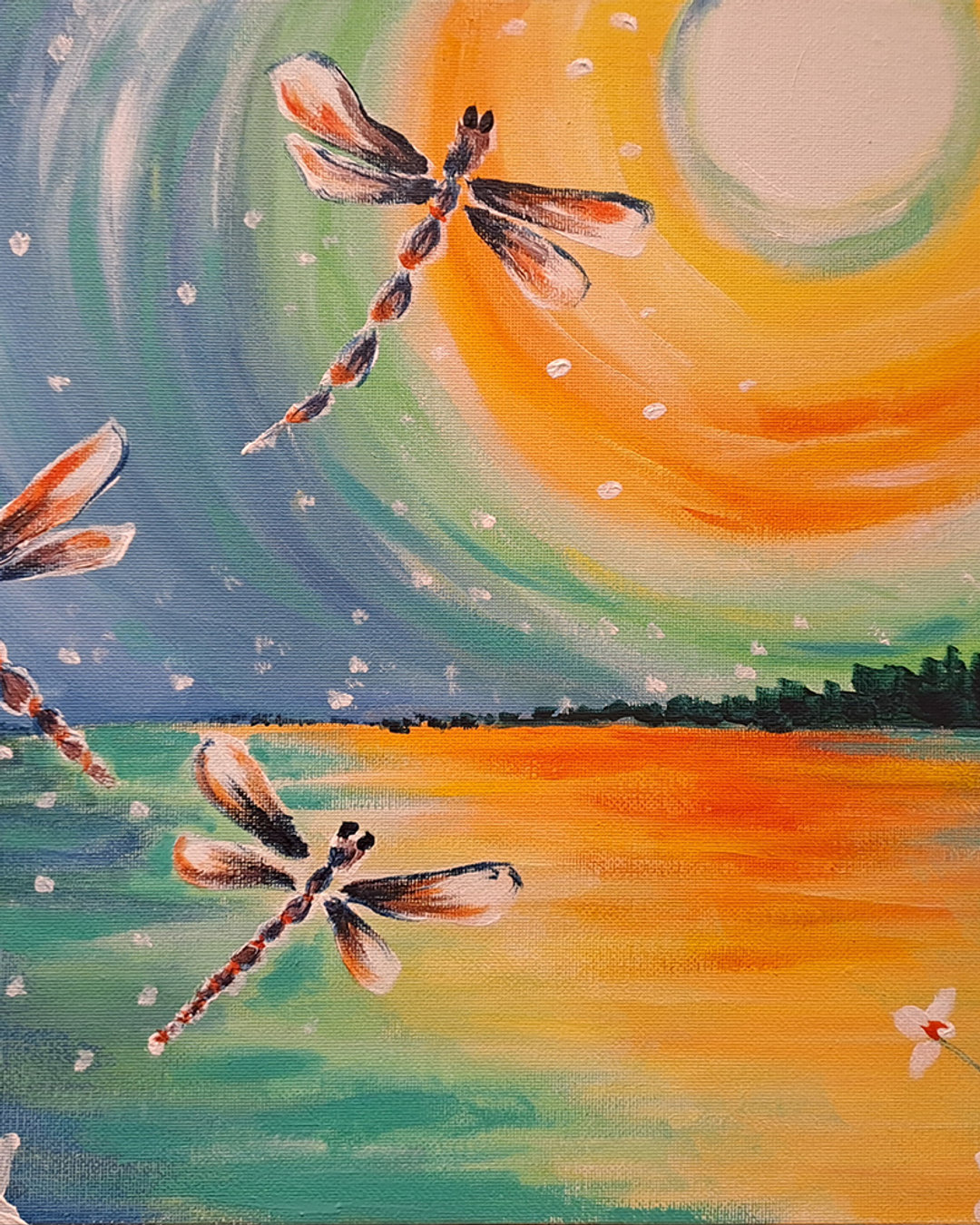 Paint Colourful Dragonflies - Children's Art Class
Looking for something creative for children to do this Spring?
They will learn to paint colourful dragonflies, blending colours and creating contrast. A painting class for children aged 8 to 13 to explore painting on a canvas in an art gallery!