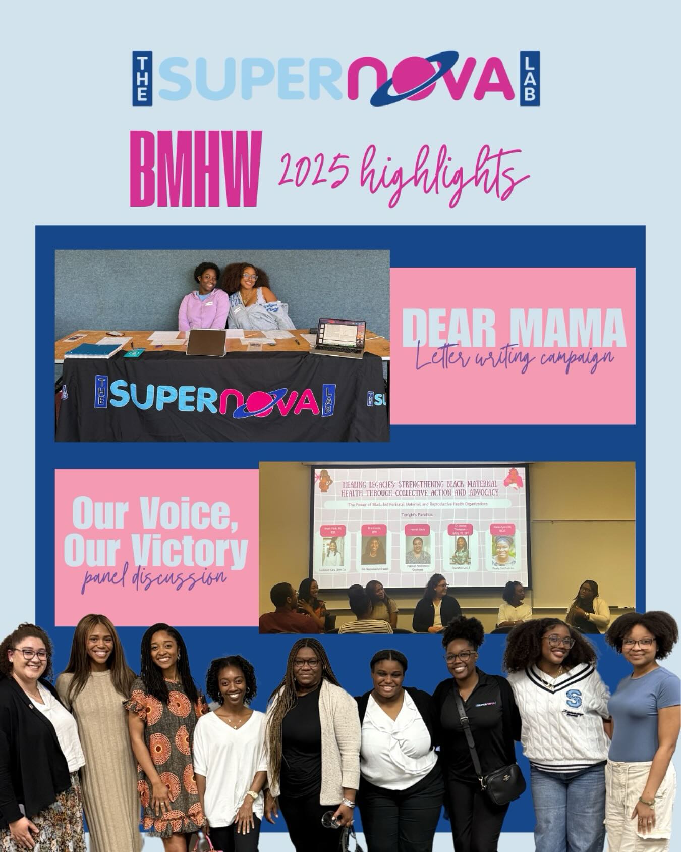 Thank you to everyone who engaged with us during Black Maternal Health Week! Your support helped us raise awareness, spark conversations, and amplify the importance of equitable maternal care!
