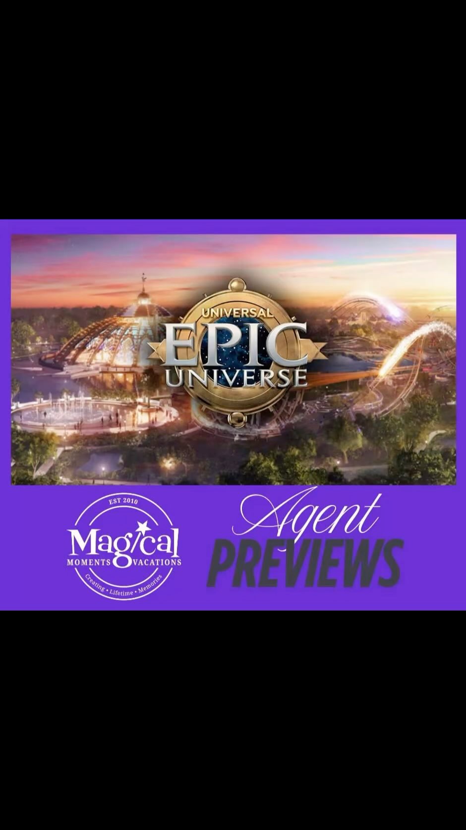 I was invited by my agency, Magical Moments Vacations, to a preview of Epic Universe before the official opening! I’m super excited!! Stay tuned, in 10 days I’ll be posting pictures of my day at Epic!