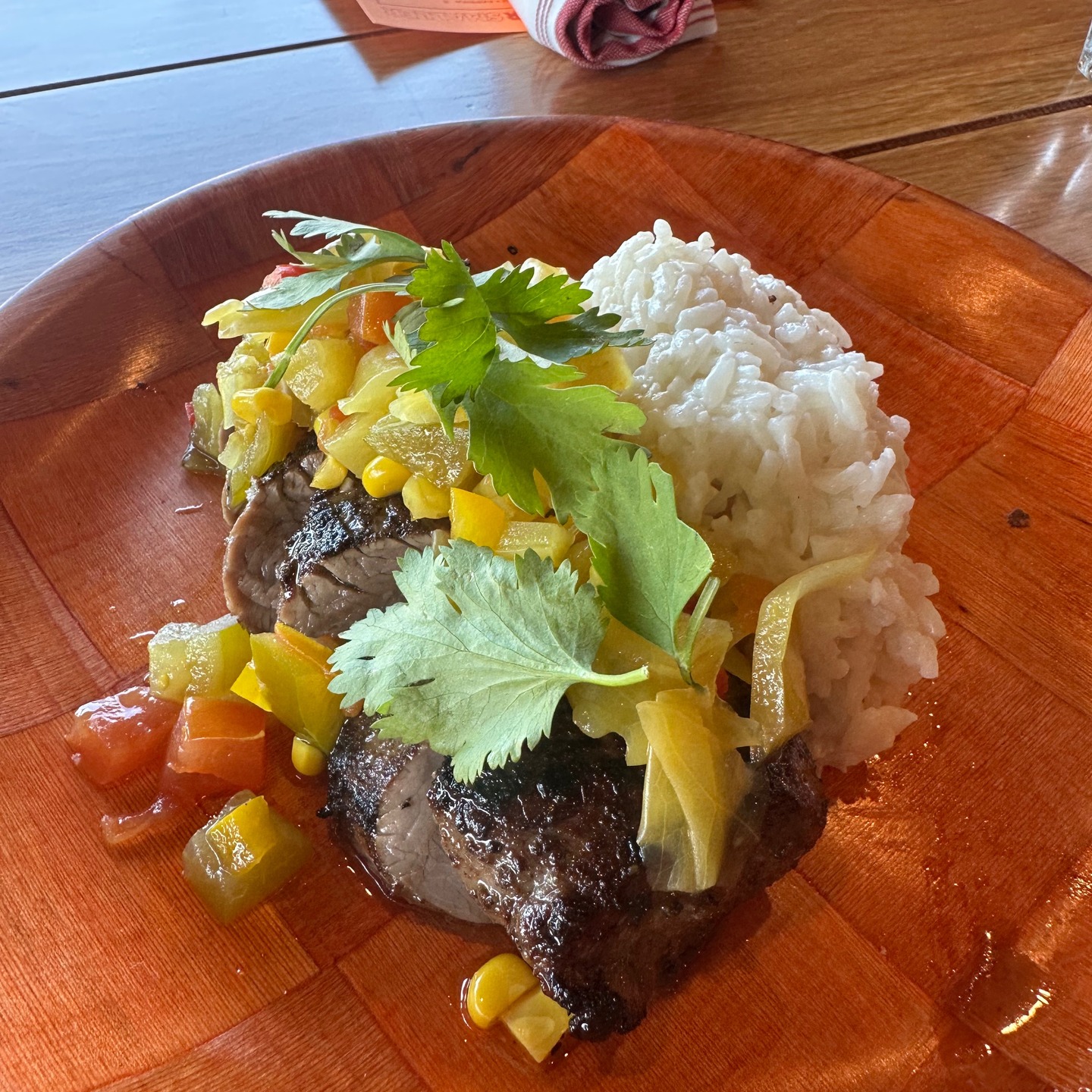 Come get this Jamaican Jerk Steak w/ Pineapple Chow-Chow & Coconut Rice!! open till 3pm