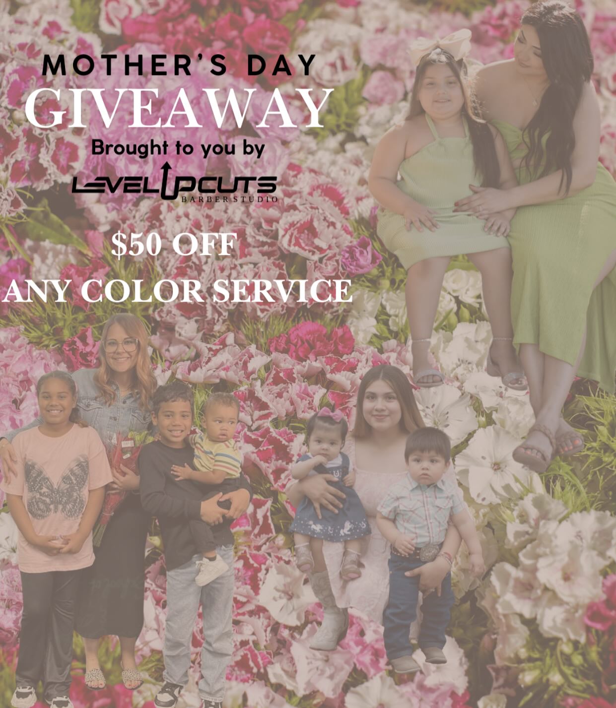 This Mother’s Day we are celebrating BIG at Level Up💖 we are so thankful for all of our moms here, whether you see them or you don’t we definitely couldn’t operate without them🫶🏼 WE are the moms, and OUR MOMS are the moms helping us behind the scenes.
•••HERE’S HOW TO ENTER•••
1. Follow @_classyk @flawlesslooksby_sierra @levelupcut @levelupcutsvillamaria
2. Tag 3 moms that make your life sweeter🫶🏼
3. Drop a comment on your favorite reel
4. When you’re done, Comment “MAMA” under this post 👇🏽
(YOU DO NOT HAVE TO BE A WOMAN TO ENTER, you may enter as a gift for a loved one)
There will be TWO giveaways, one for a service with @_classyk & one for a service with @flawlesslooksby_sierra
Winners will be picked on Wednesday April 30th at 8pm🥰