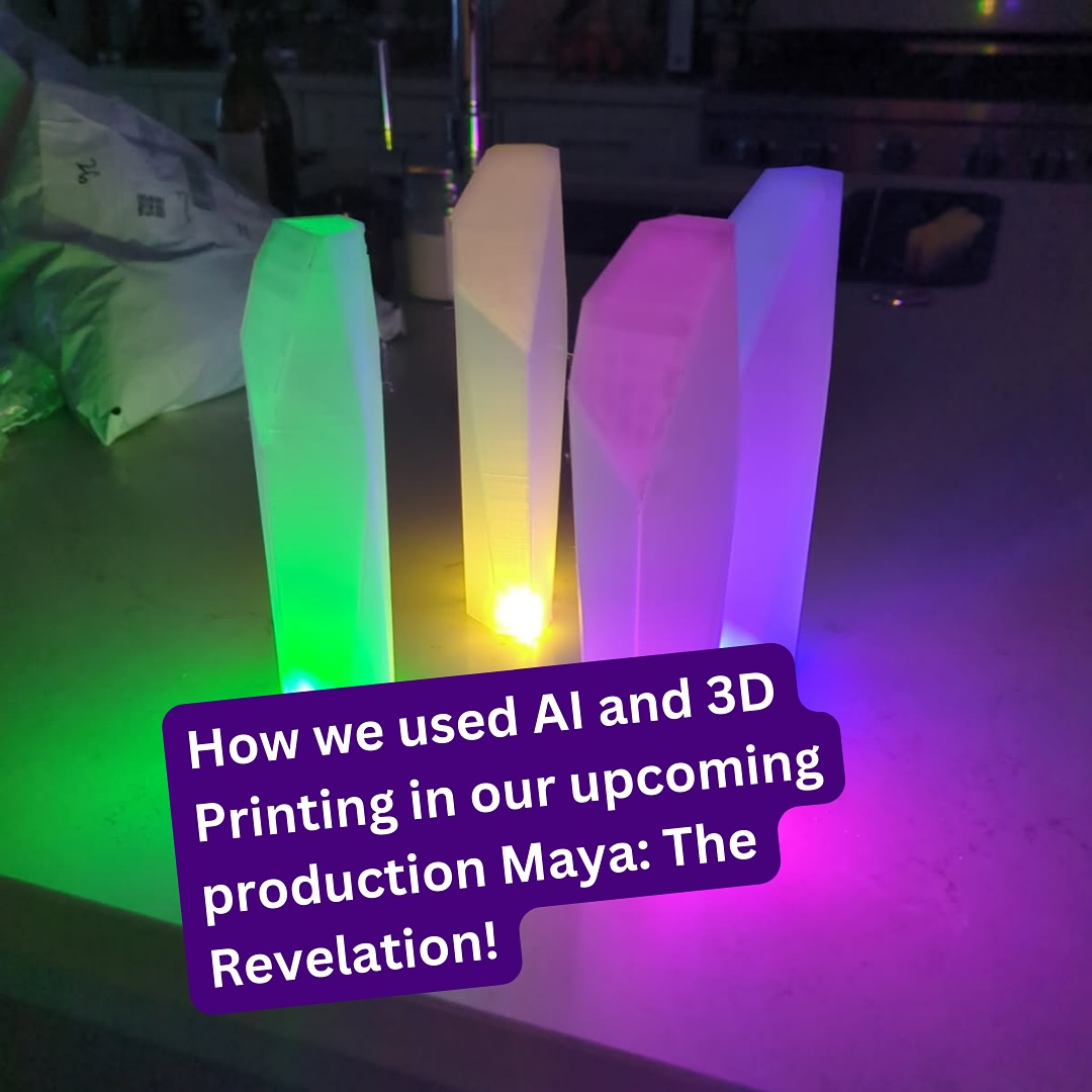 When dance meets tech, fun things happen!
With the help of our lovely @parvathinsta we used 3D printing to create our divine crystal 🔮 and electrifying lightning bolt⚡️🤩 and our event poster was crafted by our one and only @wanderingdevadasi using #gemini and #canva ✨🤓
Who knows what cool technologies we’ll be able to use for our next production 👀 Stay tuned and find out!!
Check us out at @thegrandyyc on May 4th at 4:00 pm 🌻 ticket link in bio 🎟️
#dance #dancer #ai #aidance #3dprinting #3dart #danceproduction #yycartist #yycart #yycarts #calgary #calgaryarts #production #theatre #theatrical #happydance #maya #kalabhavan #kalabhavanofcalgary #mayatherevelation