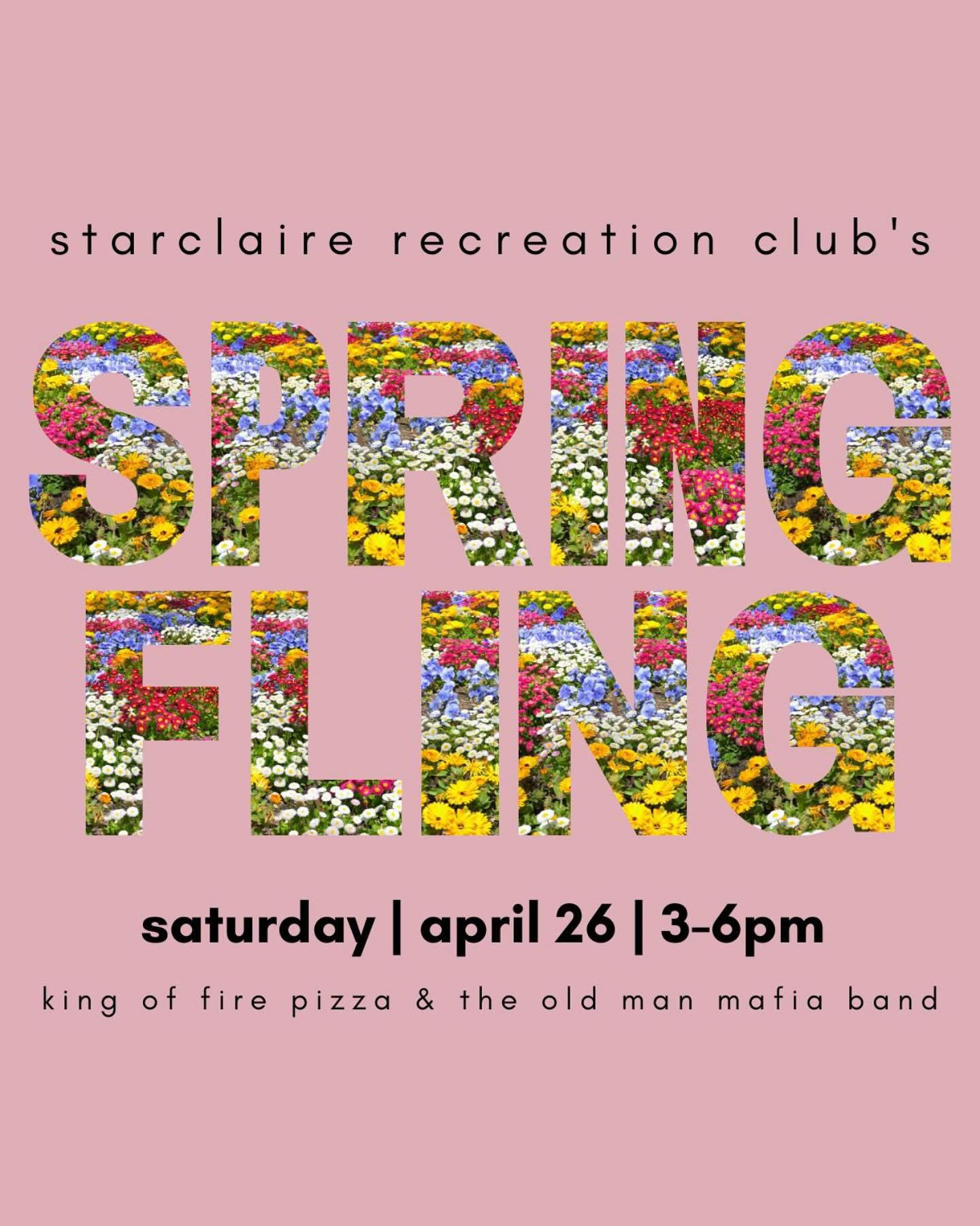 it’s on its way! spring fling on 4/26 is OPEN TO THE PUBLIC - we’ll have food, a band, a handful of vendors, info on programming, toys for the kids and more. we hope you’ll join us!