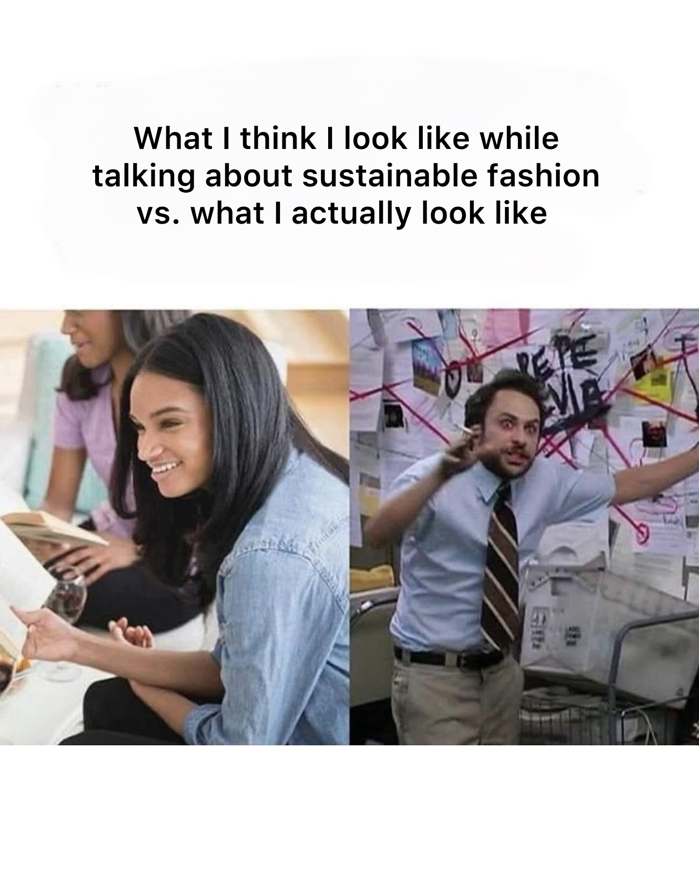 Once you know - you KNOW 🤯
Sustainability looks complicated 👀
But it doesn’t have to be.
The first thing to know is that sustainable fashion connects all things and all people. All areas of sustainability have to be considered and acted on including people and the planet 🙂↕️
And there are simple things we can all do to get involved.
From learning about what our clothes are made of to who makes our clothes and how to advocate for a better fashion industry @aboutyourclothes_ is where to start 💜💚
#memes #fashionmemes #sustainability #sustainable #sustainablefashion